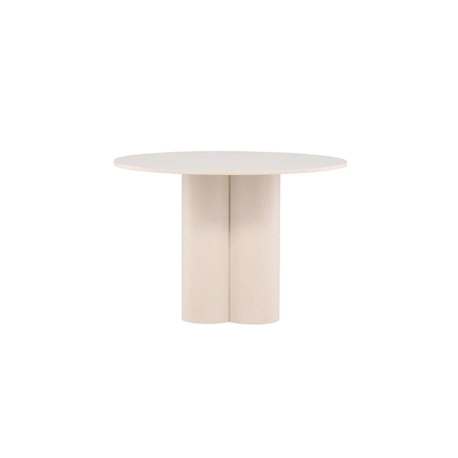 Esstisch Olivia Ø110cm - Beige-Esstische Rund-Venture Home-le canapé
