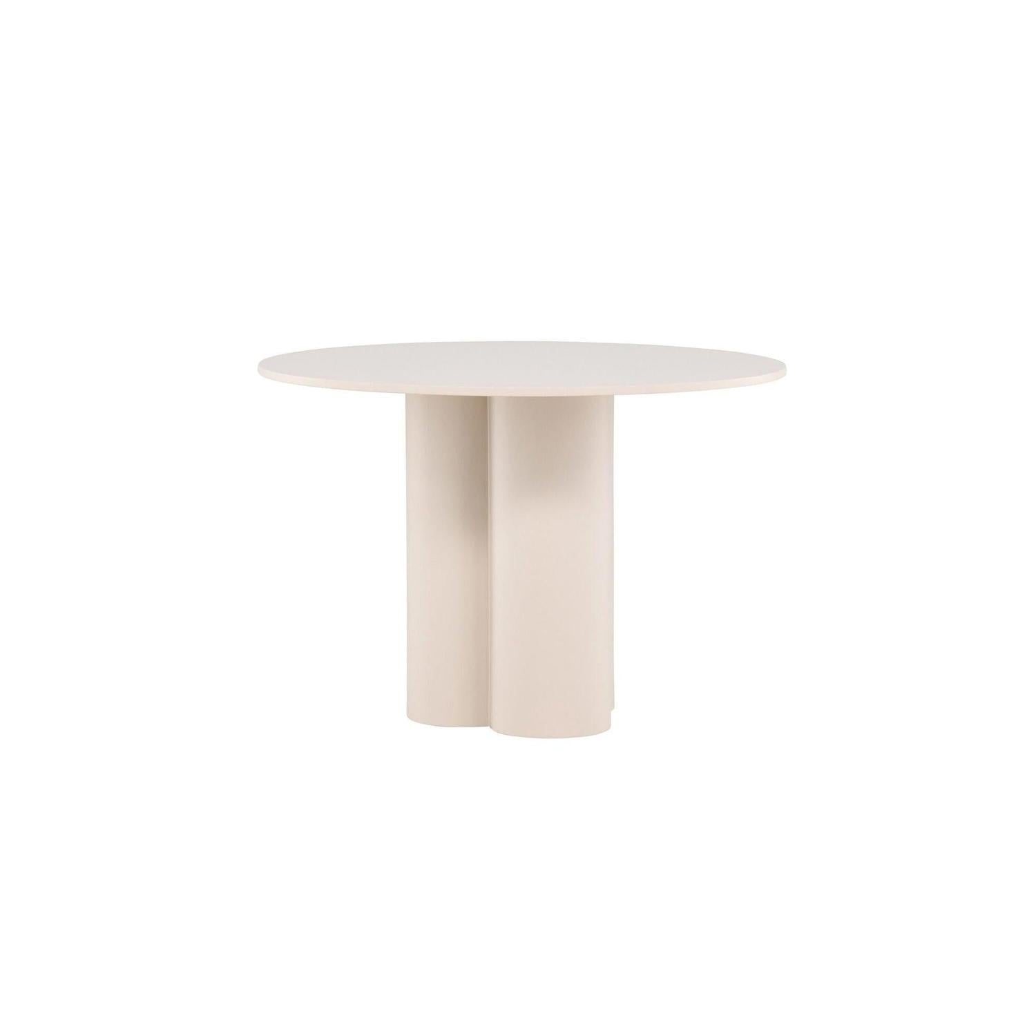 Esstisch Olivia Ø110cm - Beige-Esstische Rund-Venture Home-le canapé