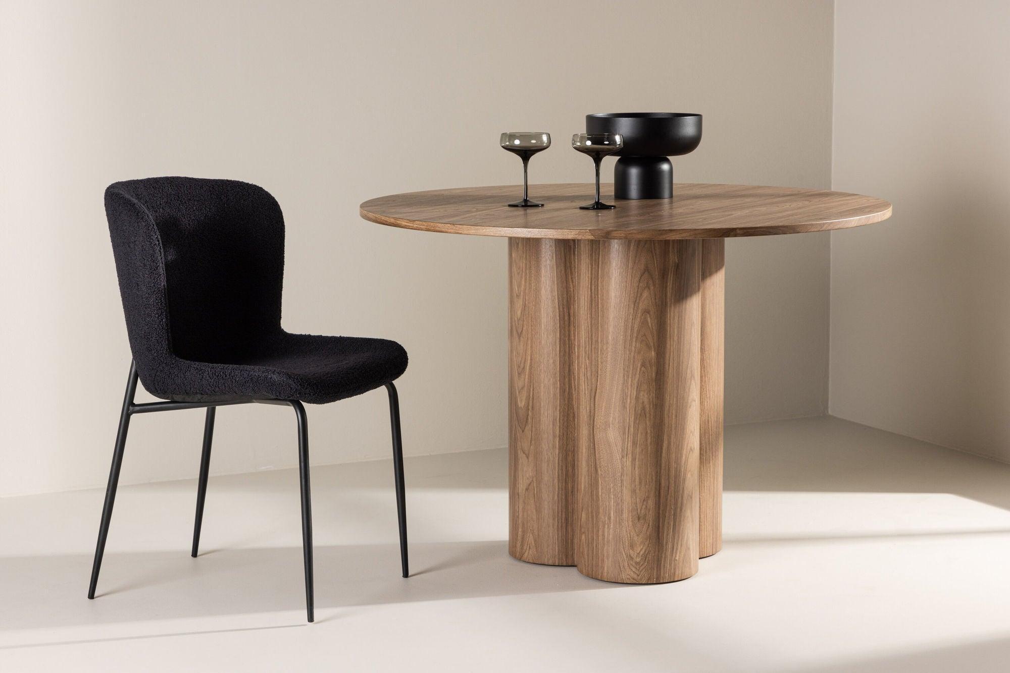 Esstisch Olivia Ø110cm - Braun-Esstische Rund-Venture Home-le canapé
