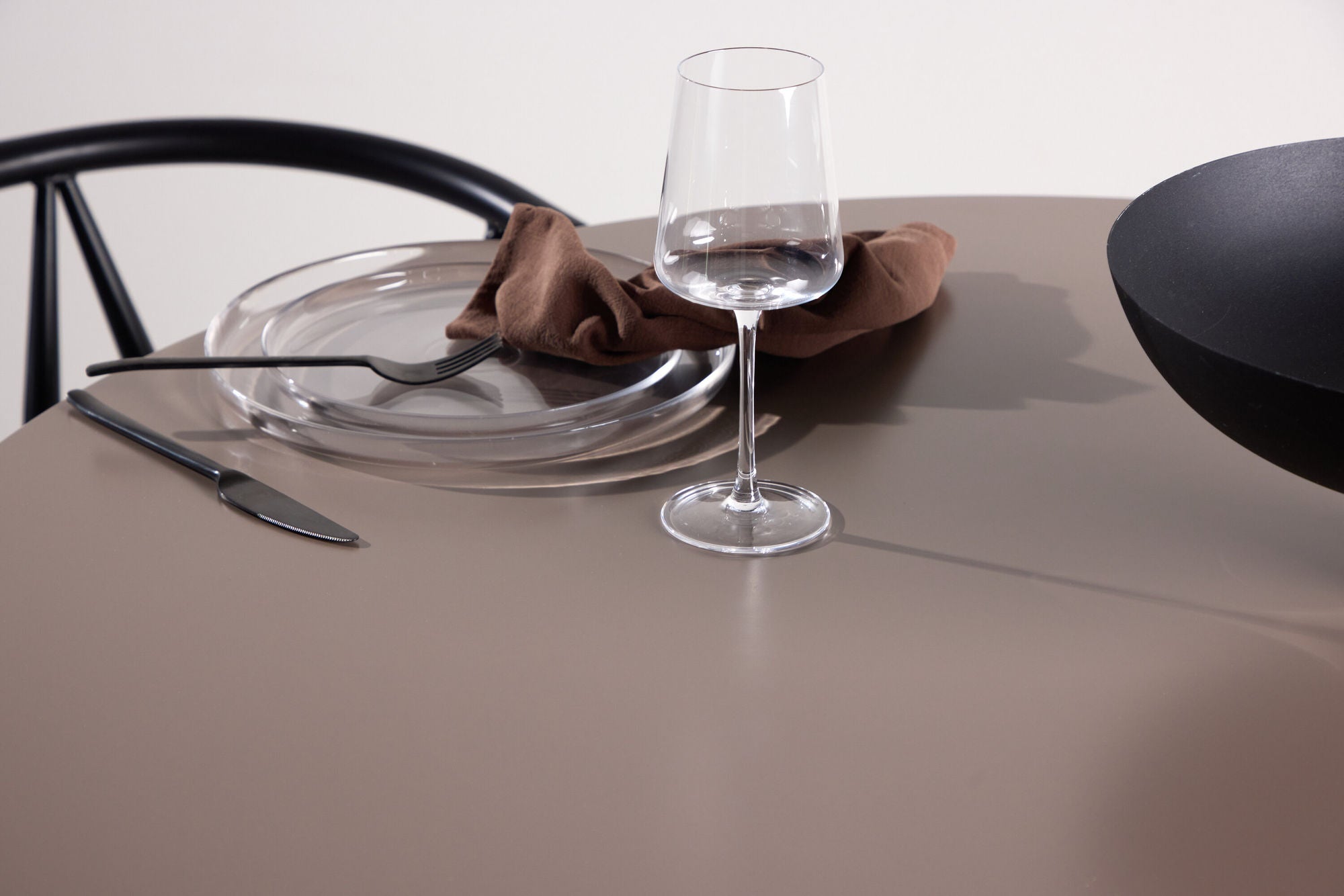 Esstisch Olivia Ø110cm - Dunkelbraun-Esstisch Rund-Venture Home-le canapé