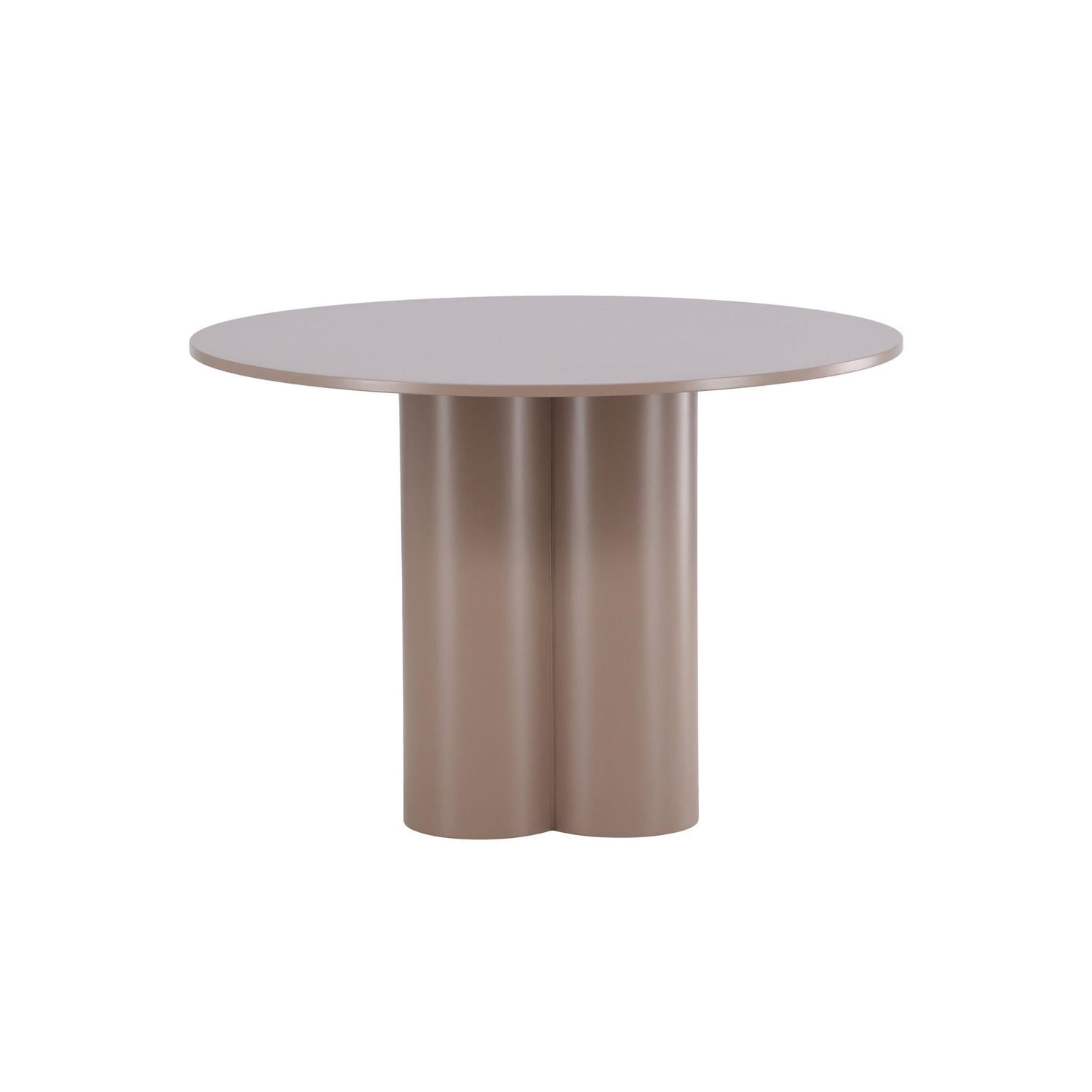 Esstisch Olivia Ø110cm - Dunkelbraun-Esstisch Rund-Venture Home-le canapé