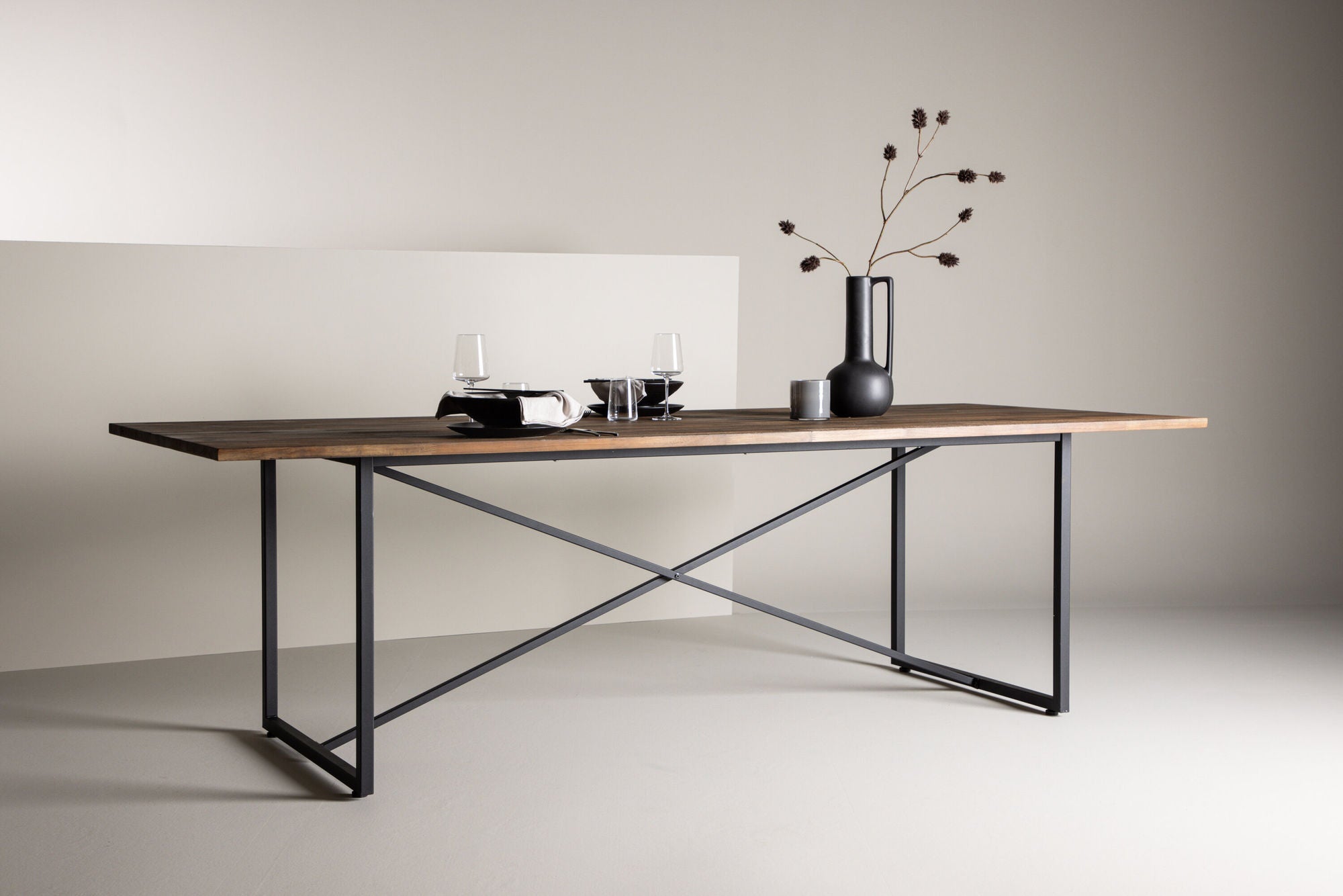 Esstisch Padang Rechteckig 250*100cm - Dunkelbraun-Esstisch Rechteckig-Venture Home-le canapé