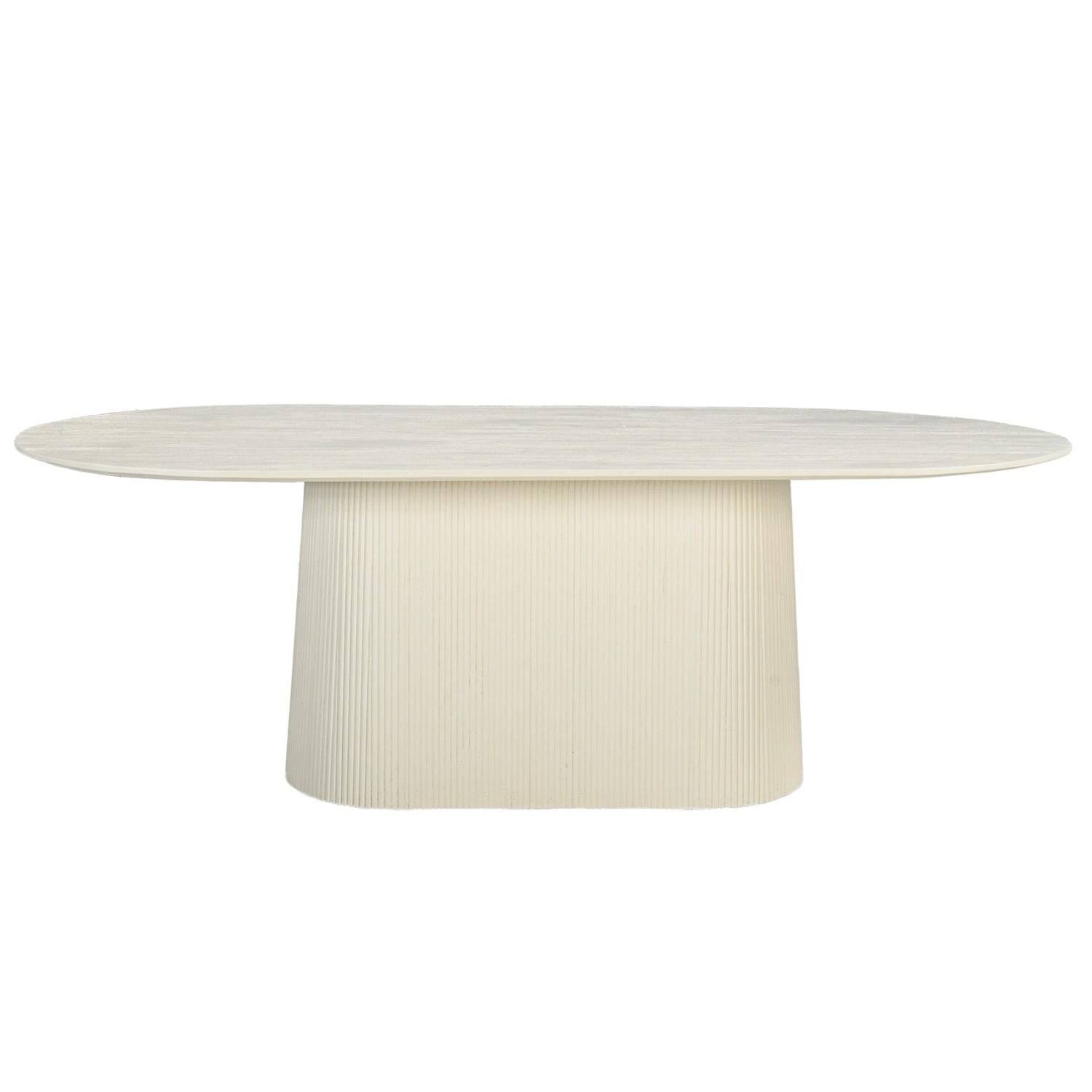 Esstisch Patrice Oval 230cm - Beige-Esstisch Oval-Livingfurn-le canapé
