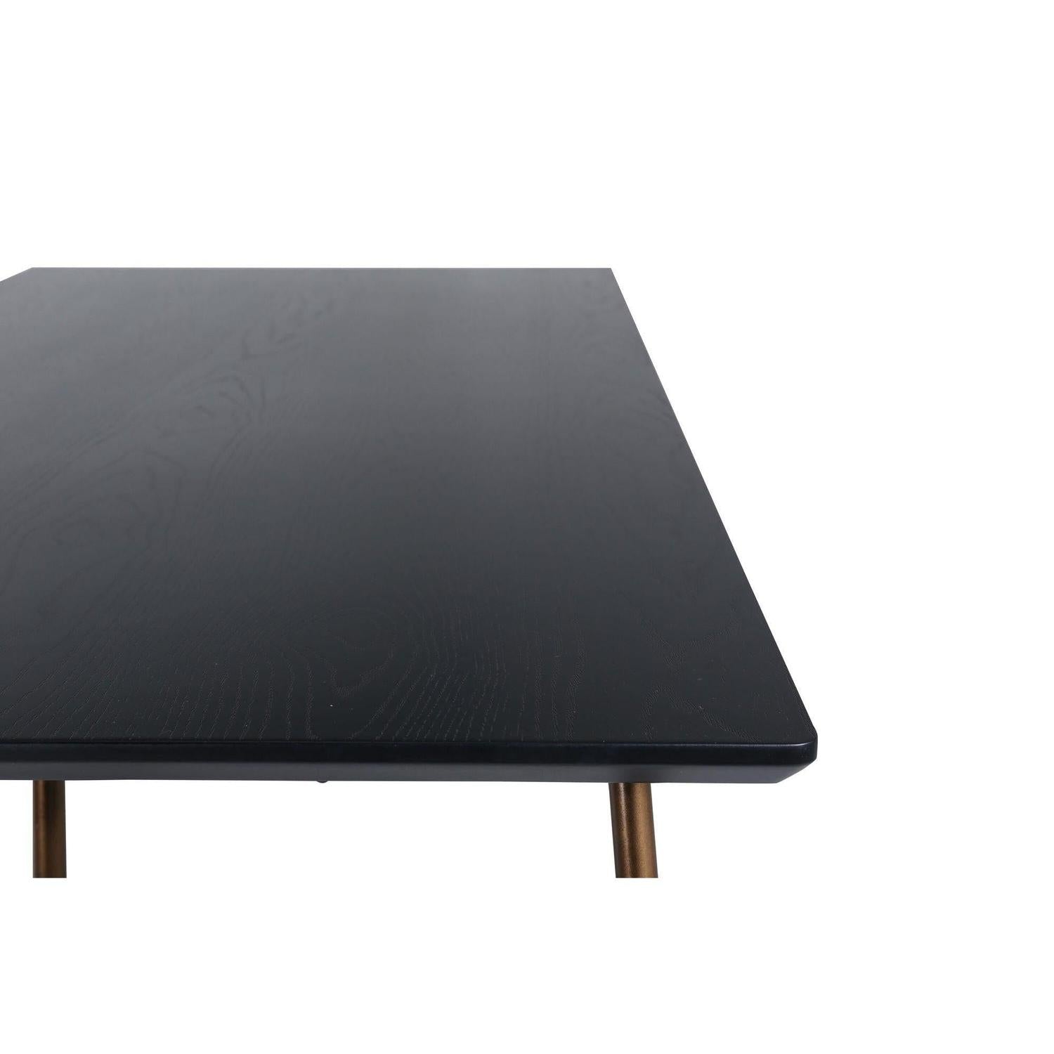 Esstisch Petra 190*90cm - Schwarz / Kupfer-Esstische Rechteckig-Venture Home-le canapé