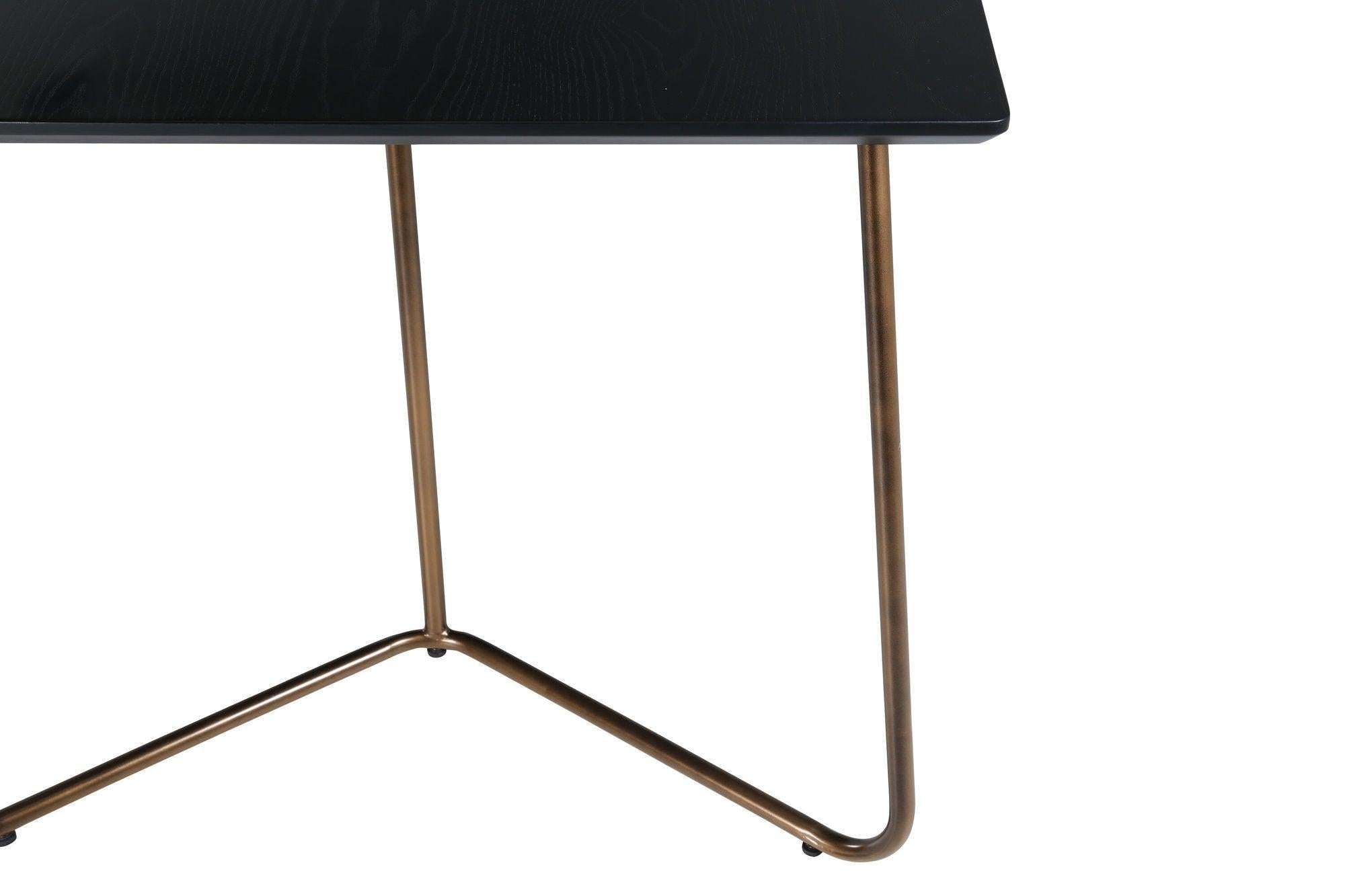 Esstisch Petra 190*90cm - Schwarz / Kupfer-Esstische Rechteckig-Venture Home-le canapé