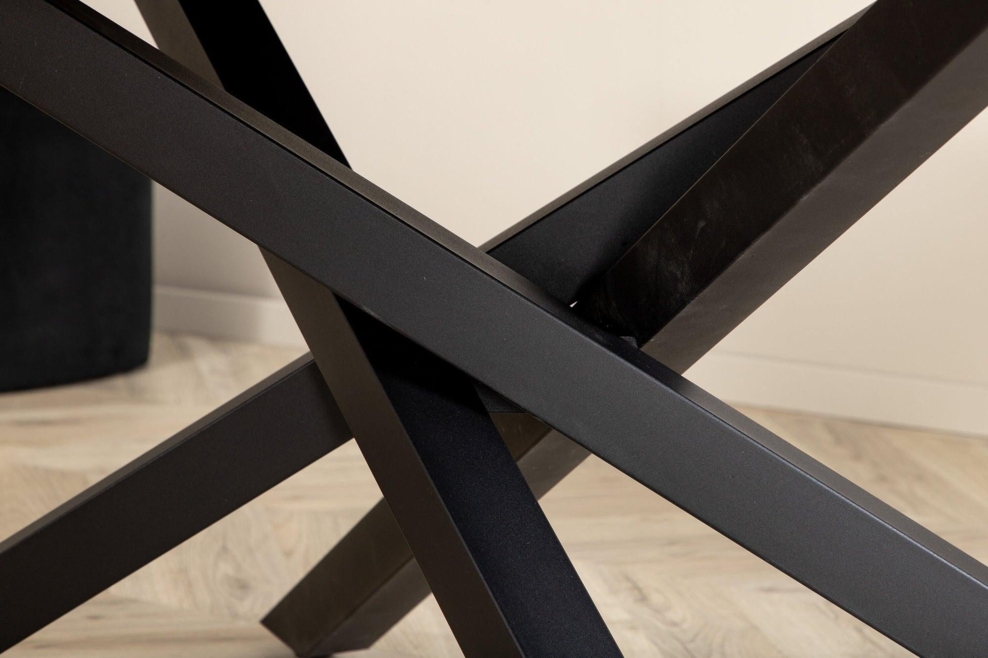 Esstisch Piazza 180*90cm - Grau / Schwarz-Esstisch Rechteckig-Venture Home-le canapé