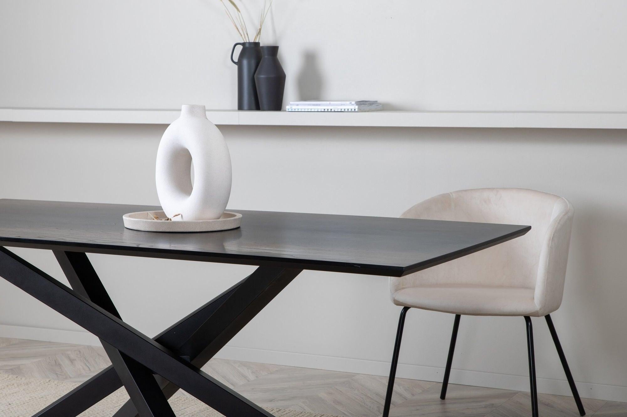 Esstisch Piazza 180*90cm - Schwarz-Venture Home-le canapé