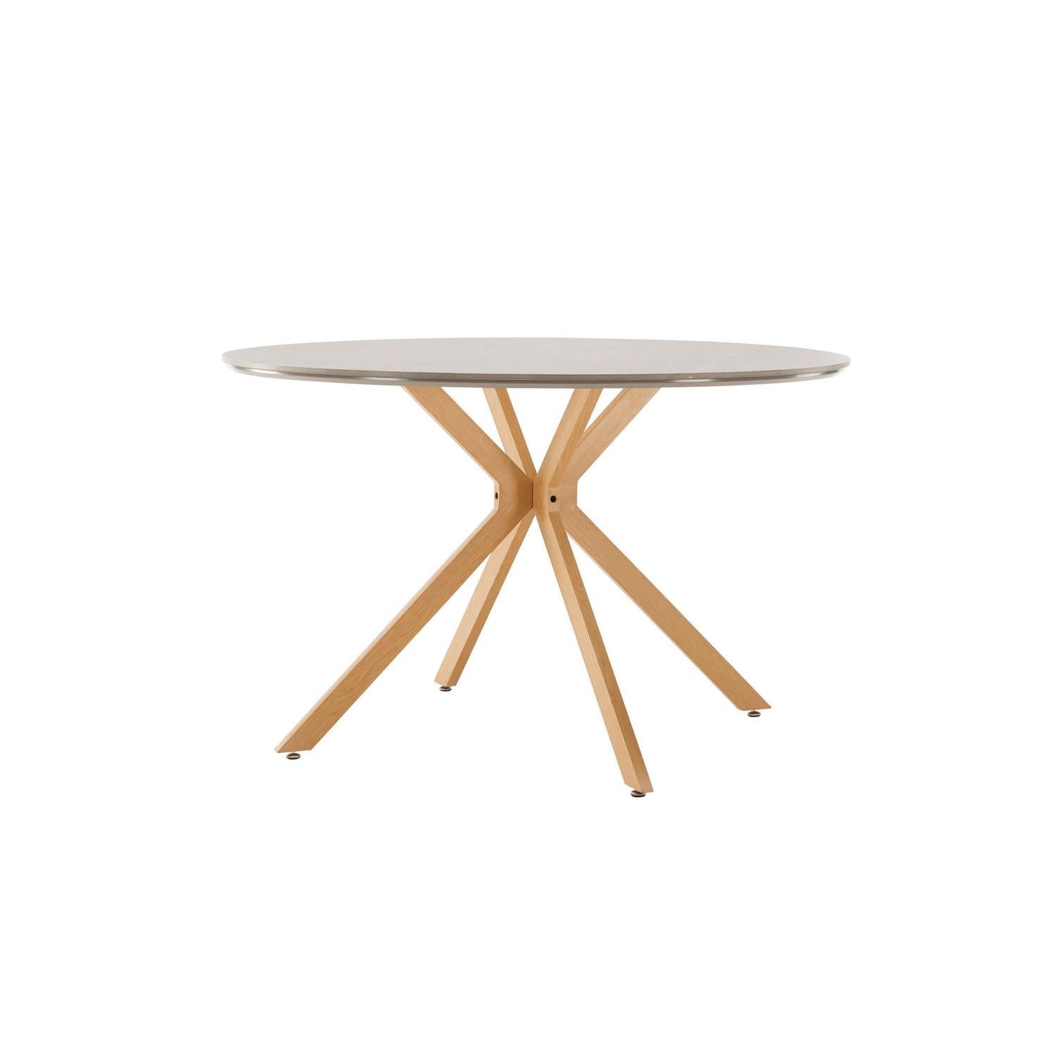 Esstisch Piazza Ø120cm - Grau-Esstisch Rund-Venture Home-le canapé