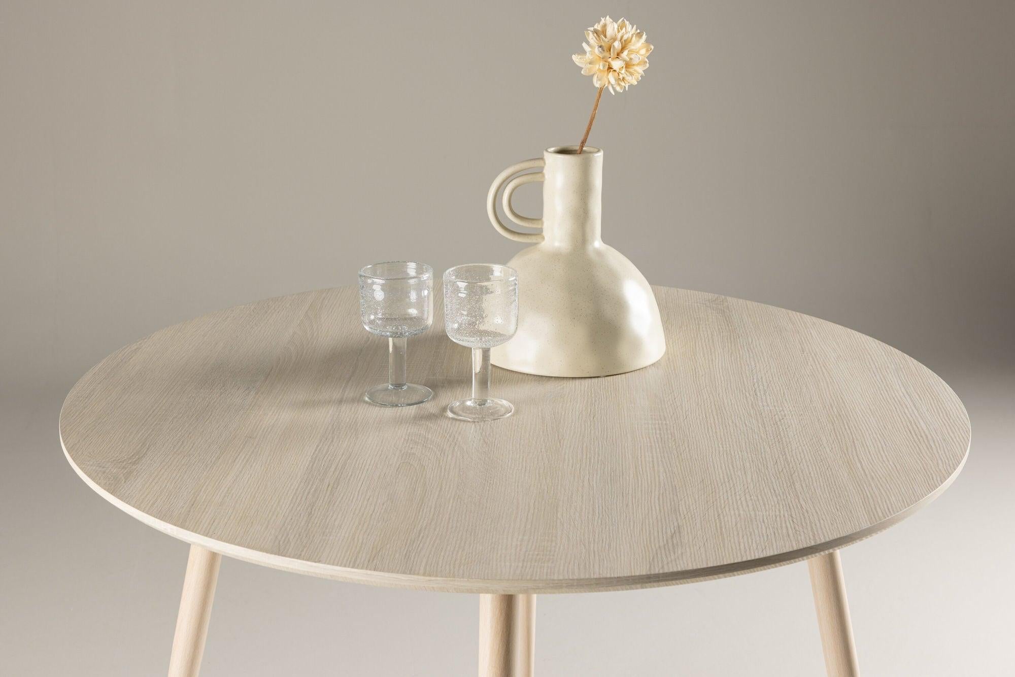 Esstisch Plaza Ø100cm - Cremeweiß-Esstische Rund-Venture Home-le canapé