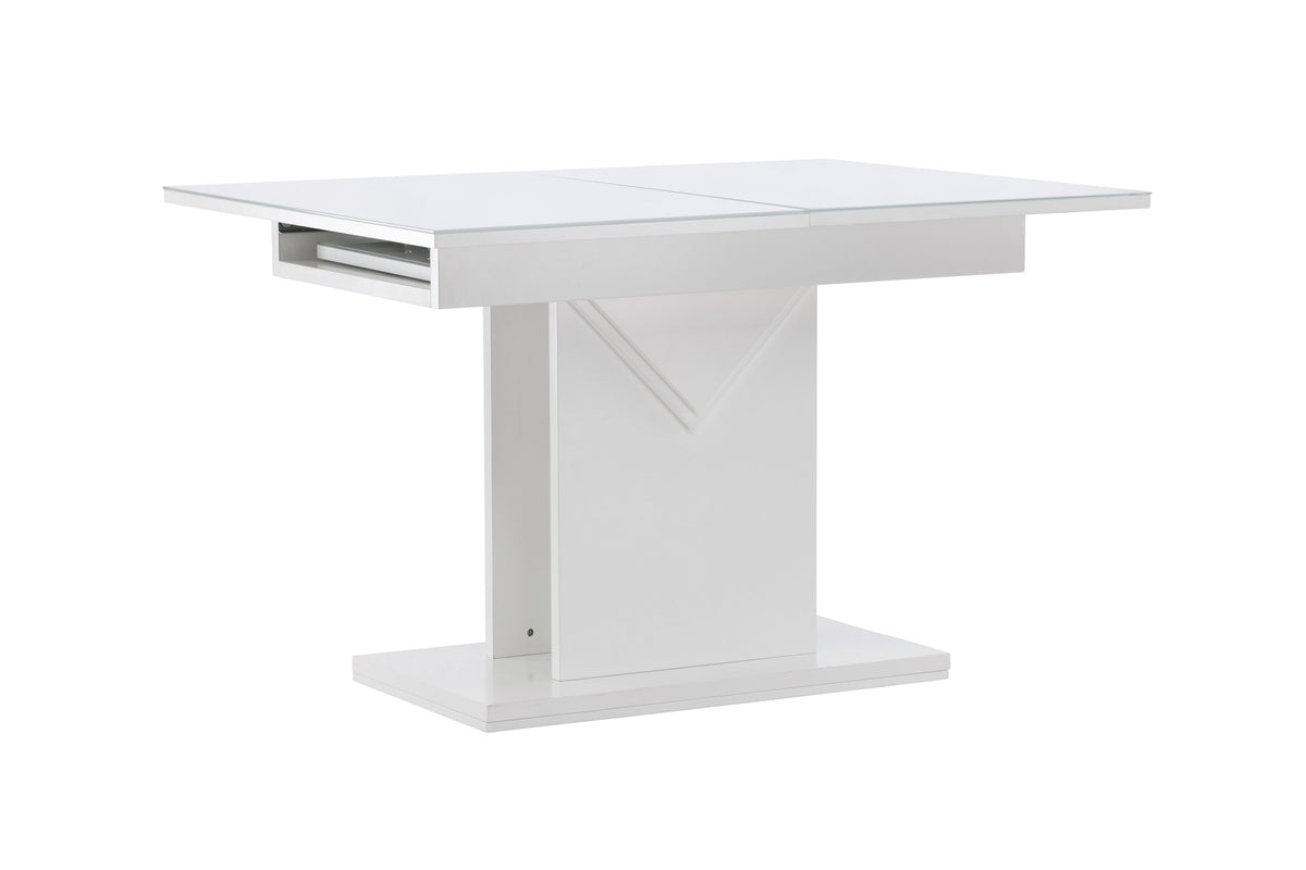 Esstisch Pluto 120cm ausziehbar - Weiß-Esstische ausziehbar-Venture Home-le canapé