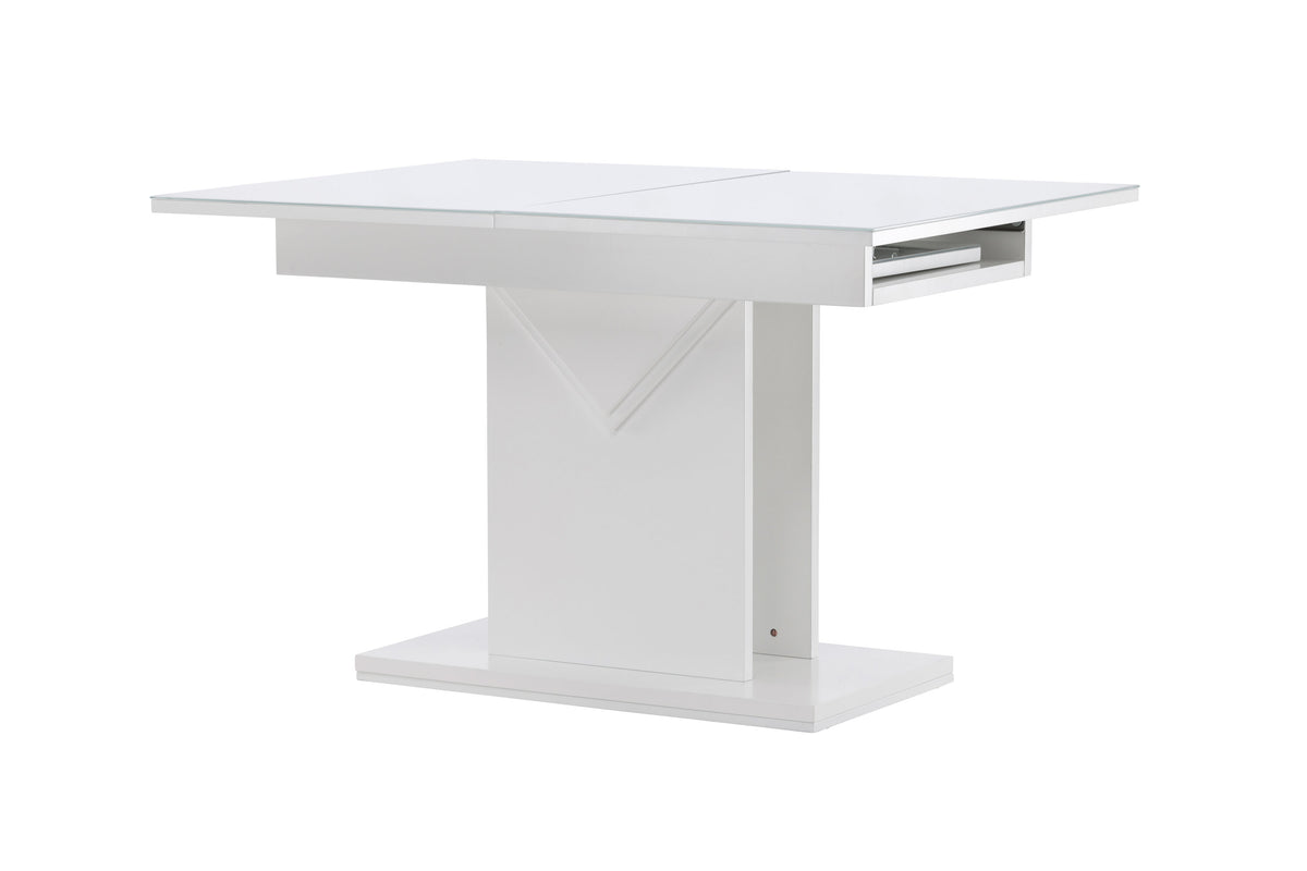 Esstisch Pluto 120cm ausziehbar - Weiß-Esstische ausziehbar-Venture Home-le canapé