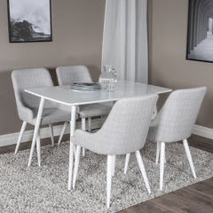 Esstisch Polar 120*75cm - Weiß-Esstische Rechteckig-Venture Home-le canapé