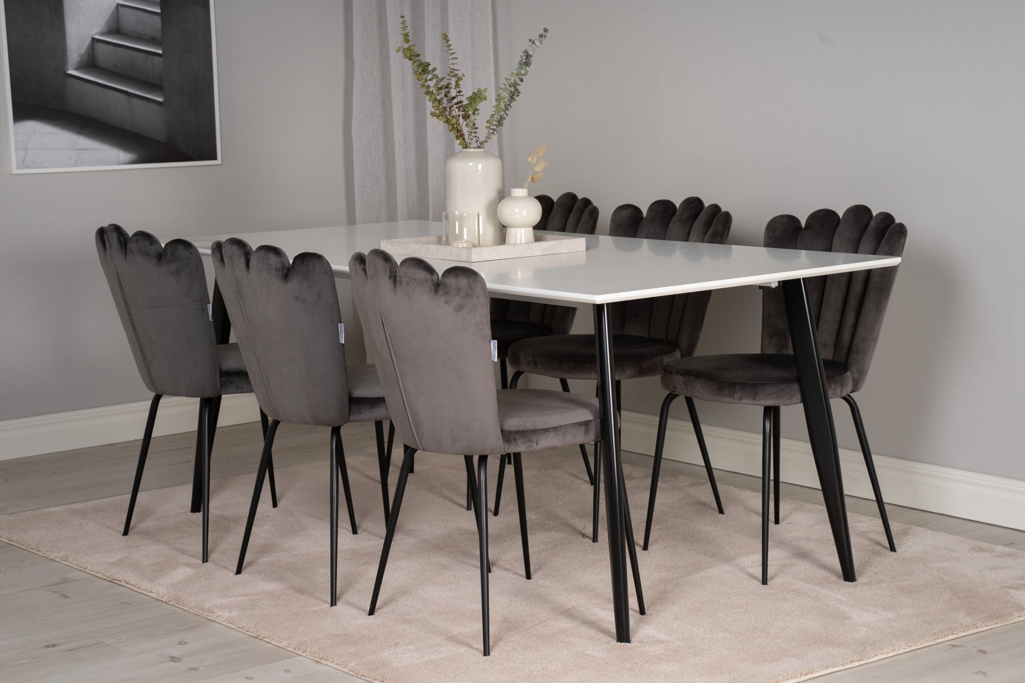 Esstisch Polar 180*90cm - Weiß-Esstisch Rechteckig-Venture Home-le canapé
