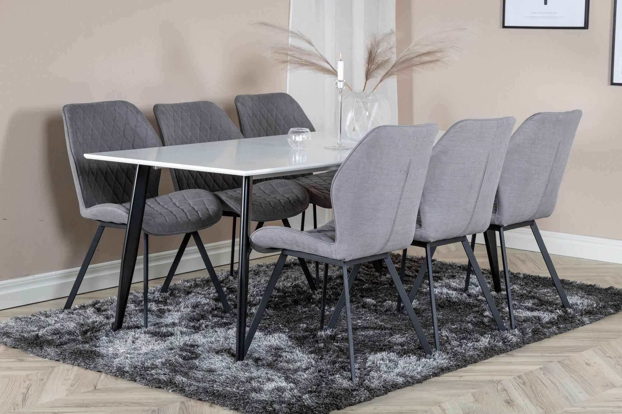 Esstisch Polar 180*90cm - Weiß-Esstisch Rechteckig-Venture Home-le canapé