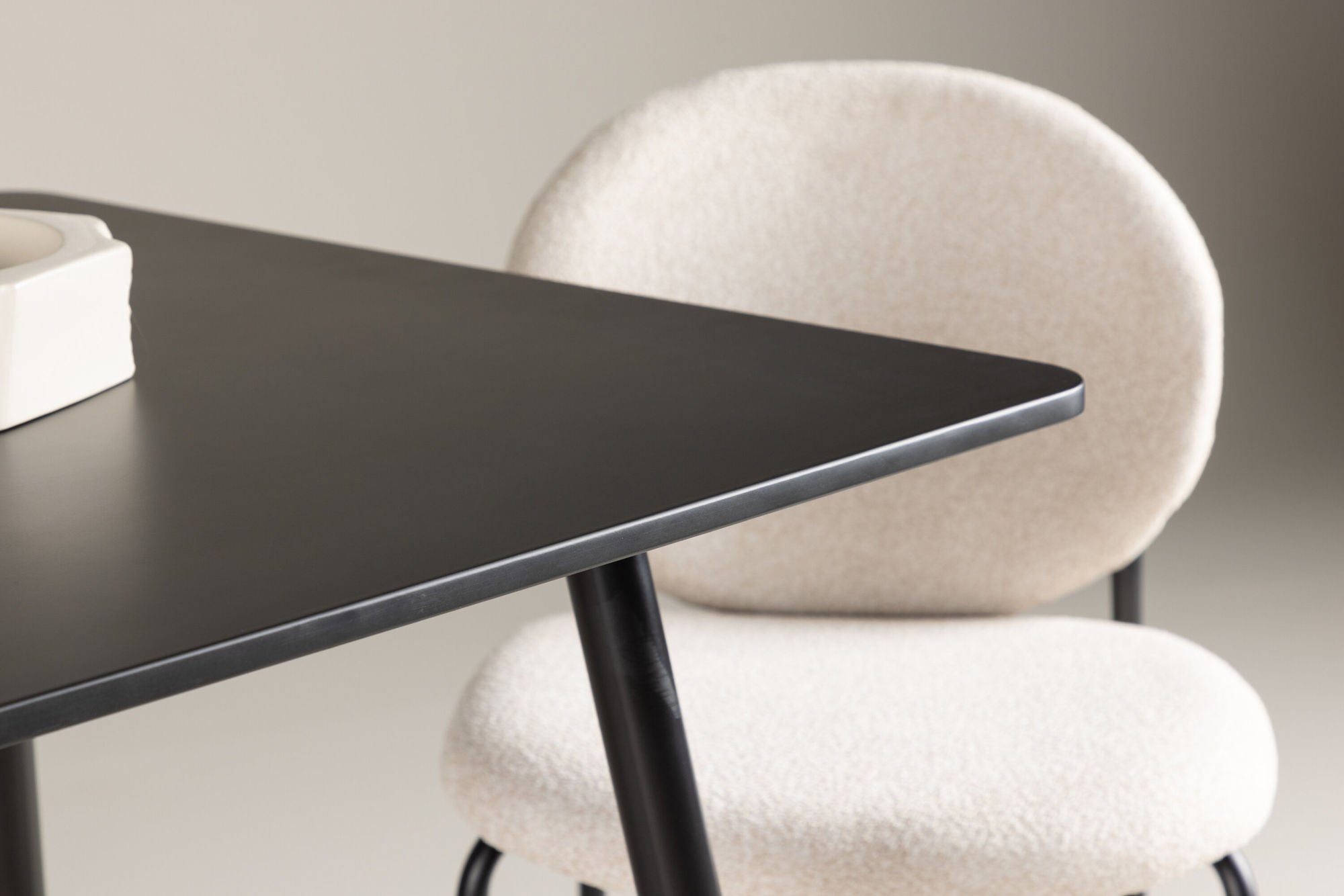 Esstisch Polar 75*75cm - Schwarz-Esstisch Rechteckig-Venture Home-le canapé
