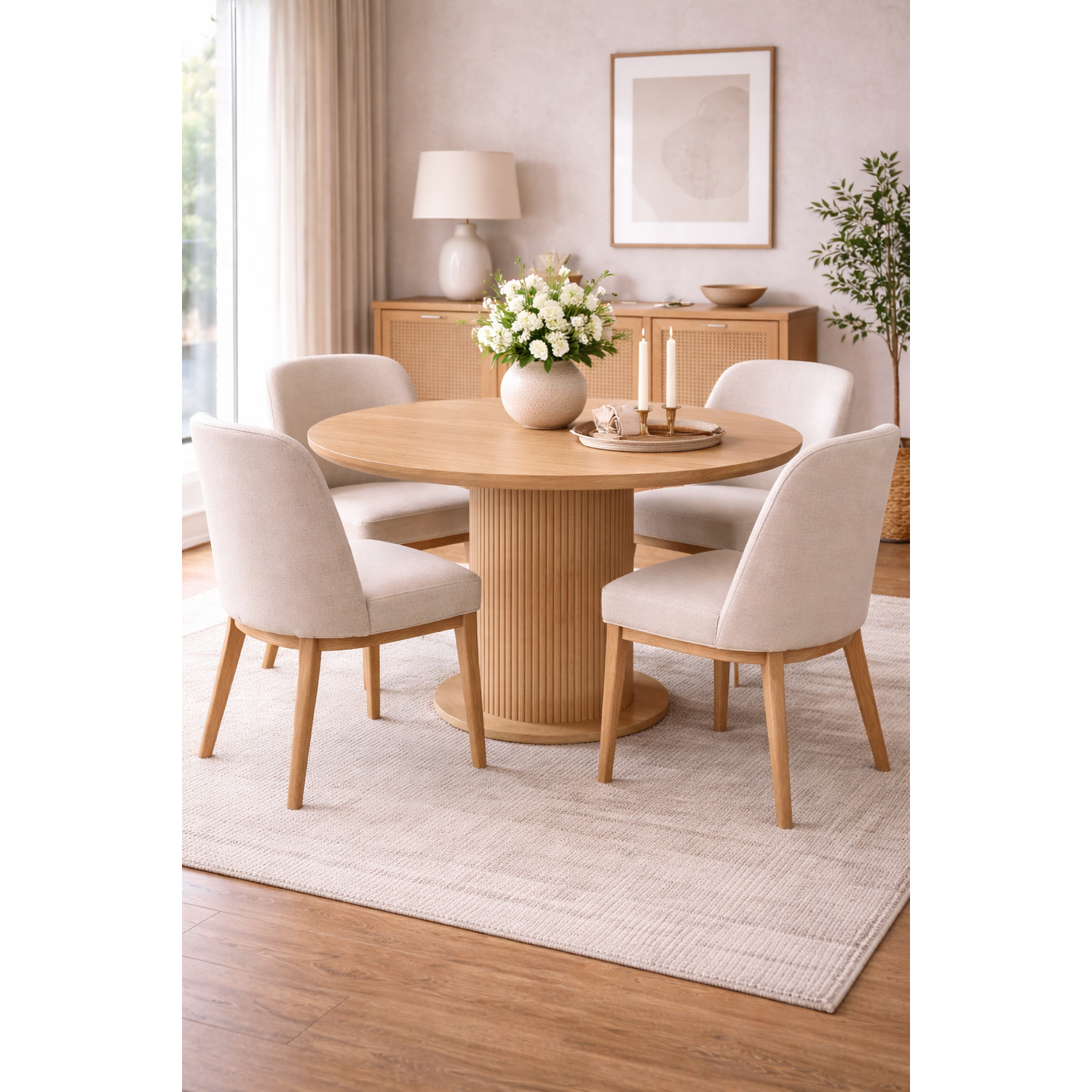Esstisch Reko Ø120cm - Braun-Esstische Rund-Venture Home-le canapé