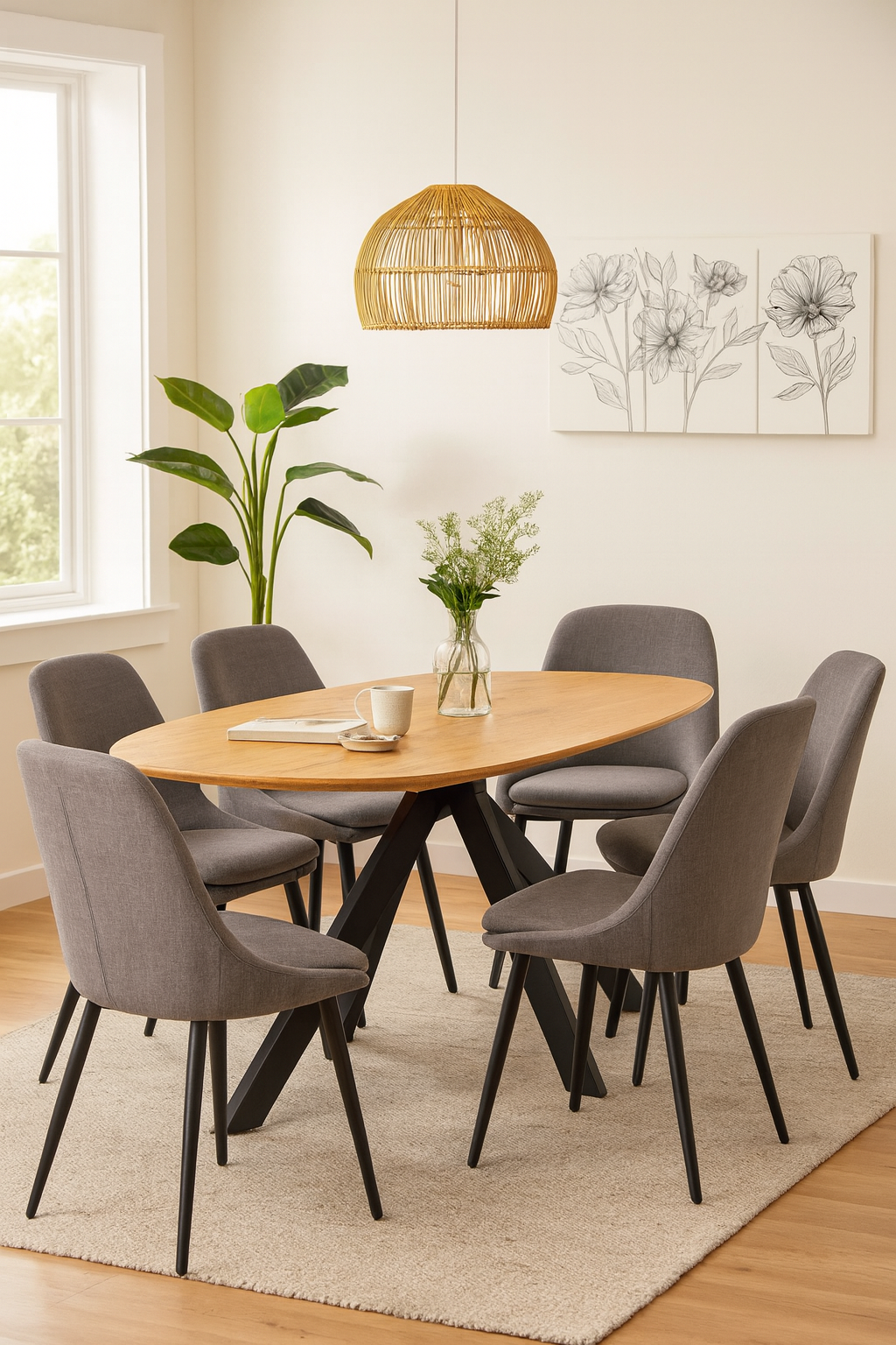 Esstisch Runa Oval 120cm - Natur-Esstisch Oval-Benoa-le canapé