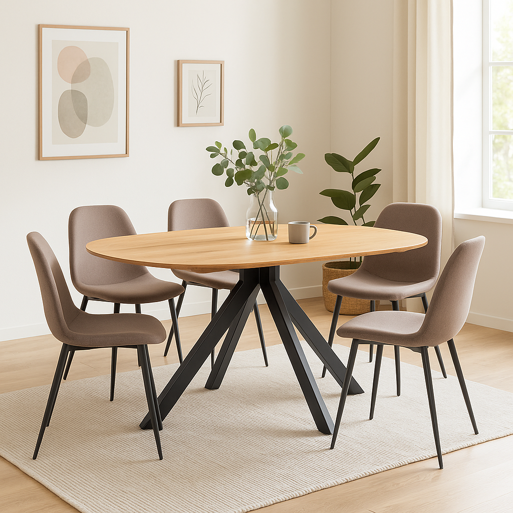 Esstisch Runa Oval 140cm - Natur-Esstische Oval-Benoa-le canapé