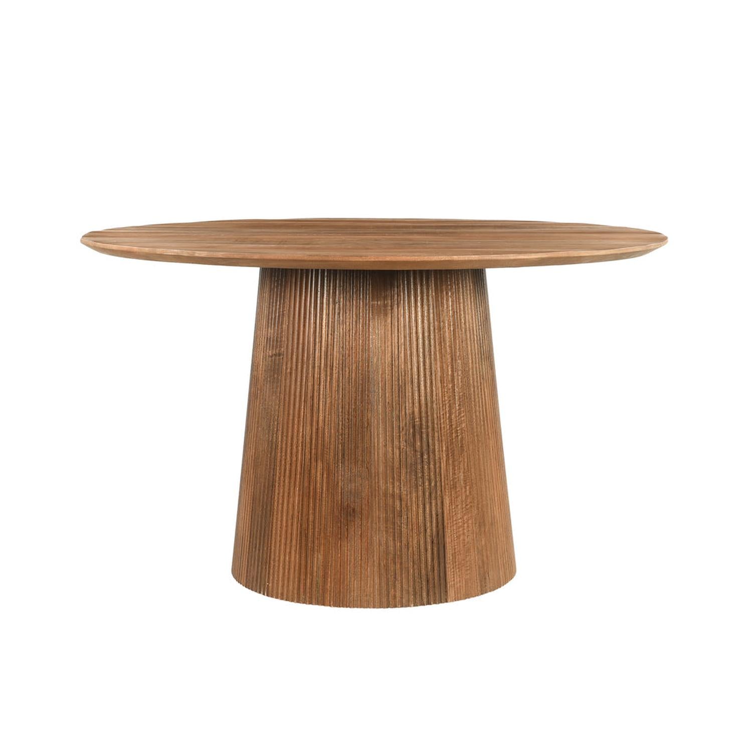 Esstisch Salvator Ø130cm - Braun-Esstische Rund-Livingfurn-le canapé