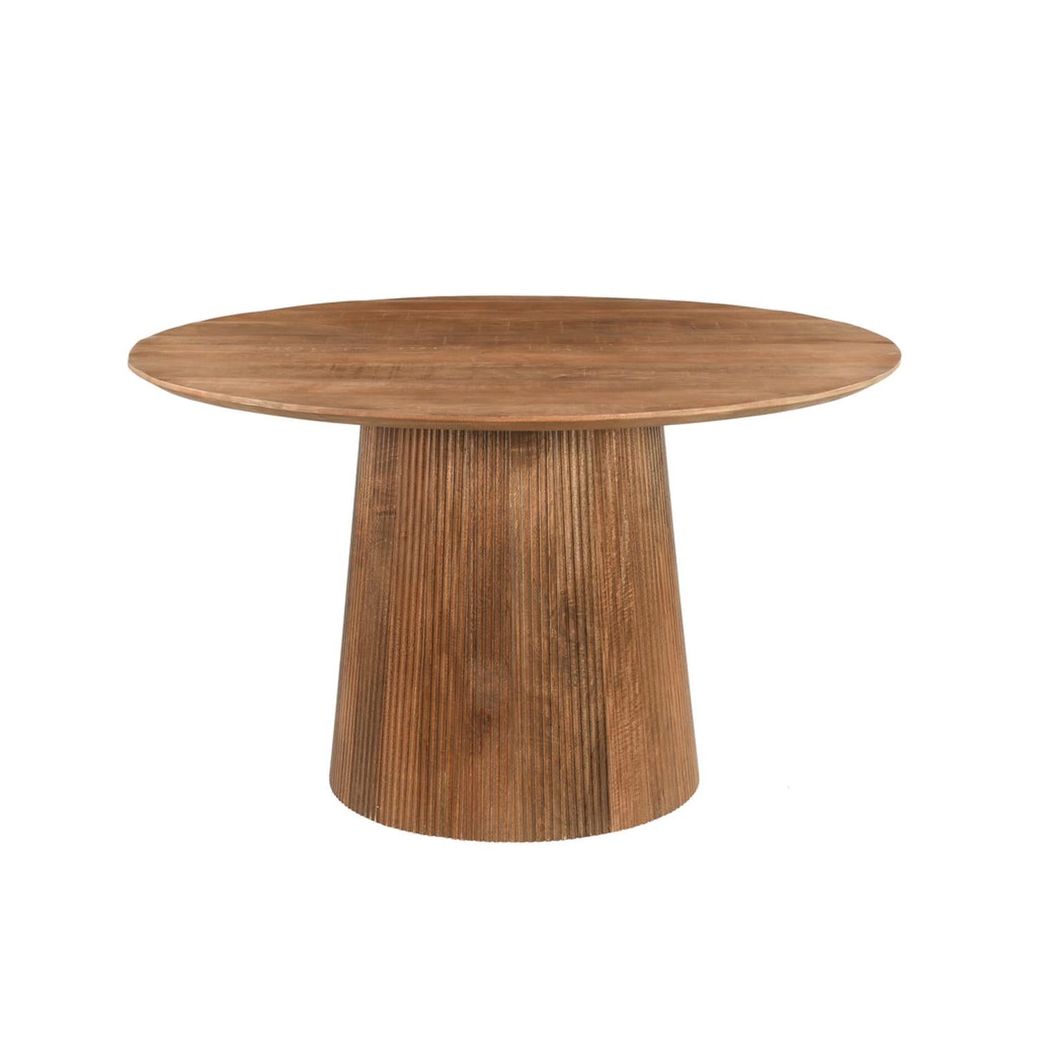 Esstisch Salvator Ø130cm - Braun-Esstische Rund-Livingfurn-le canapé