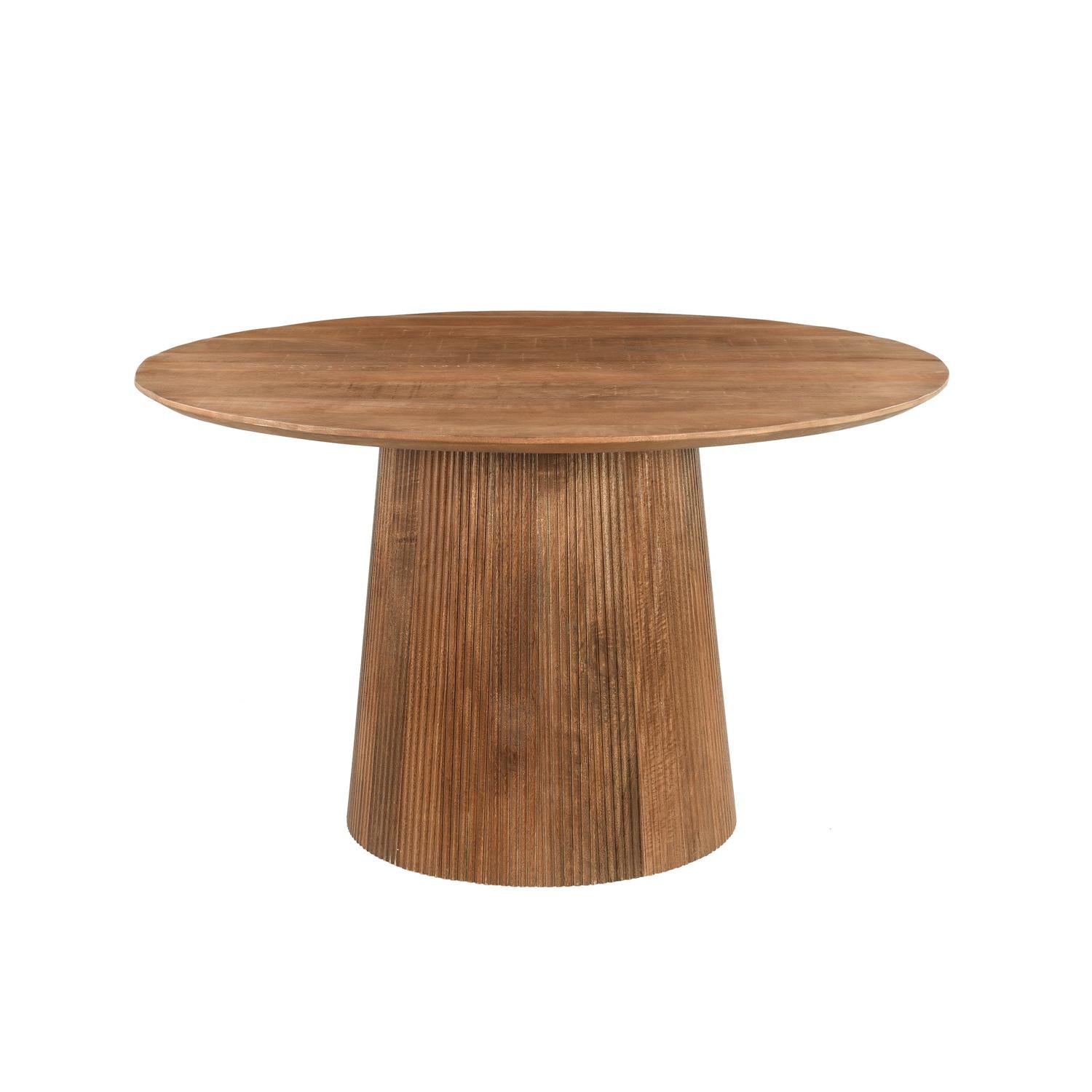 Esstisch Salvator Ø130cm - Braun-Esstische Rund-Livingfurn-le canapé