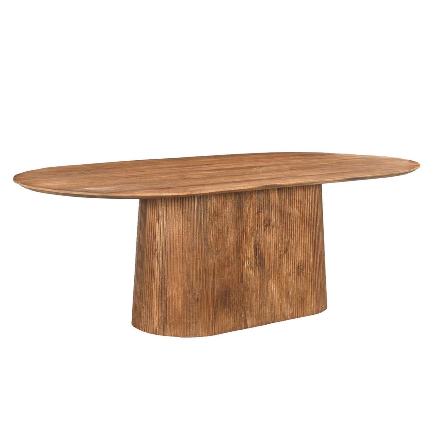 Esstisch Salvator Oval 200cm - Braun-Esstische Oval-Livingfurn-le canapé