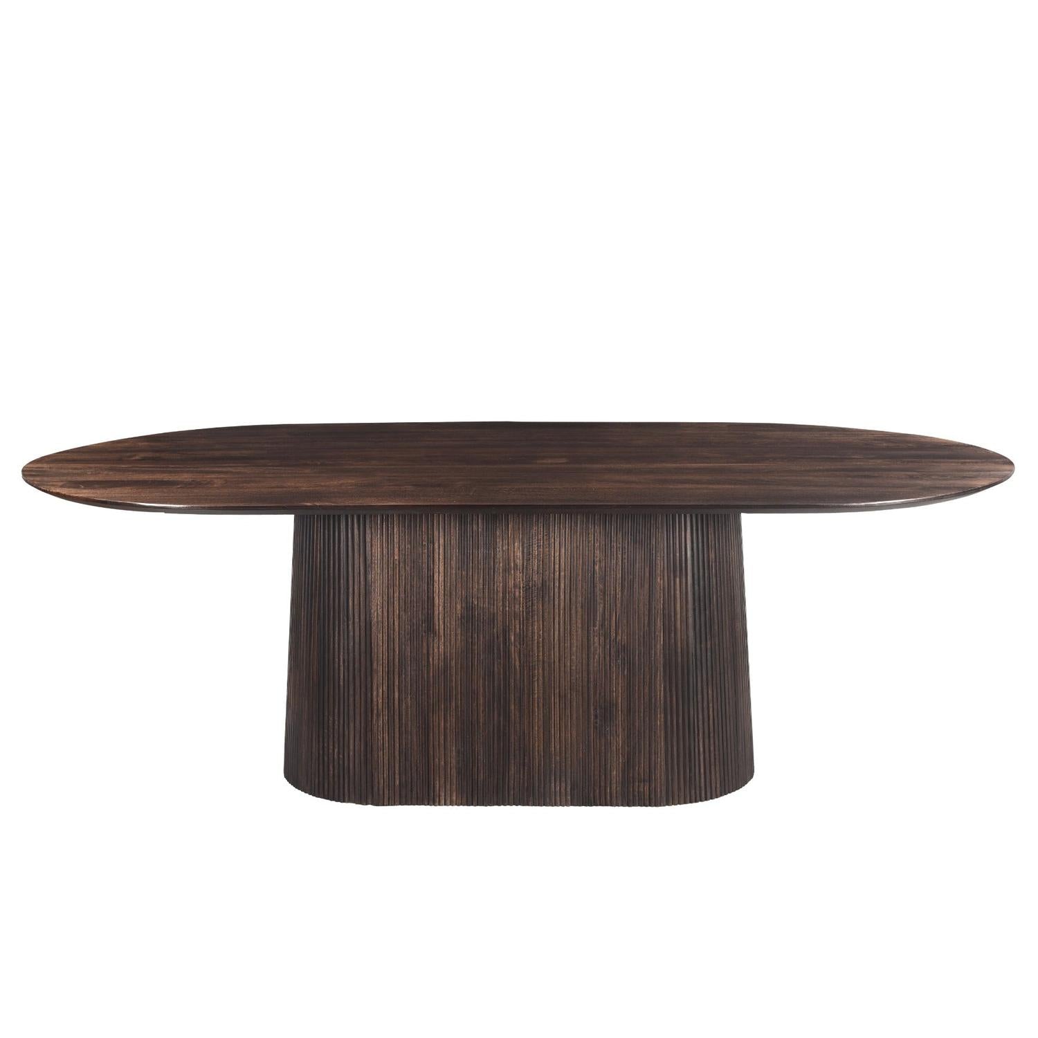 Esstisch Salvator Oval 200cm - Walnuss-Esstische Oval-Livingfurn-le canapé