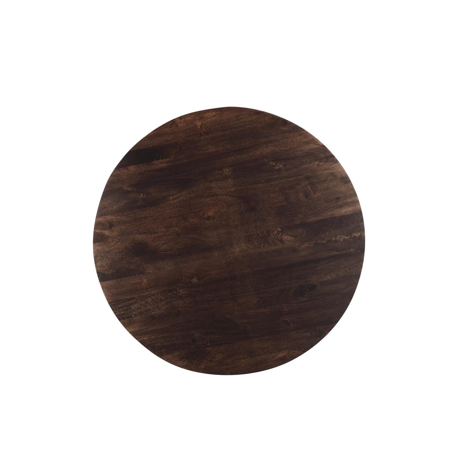 Esstisch Salvator Rund 130cm - Walnussbraun-Esstisch Rund-Livingfurn-le canapé