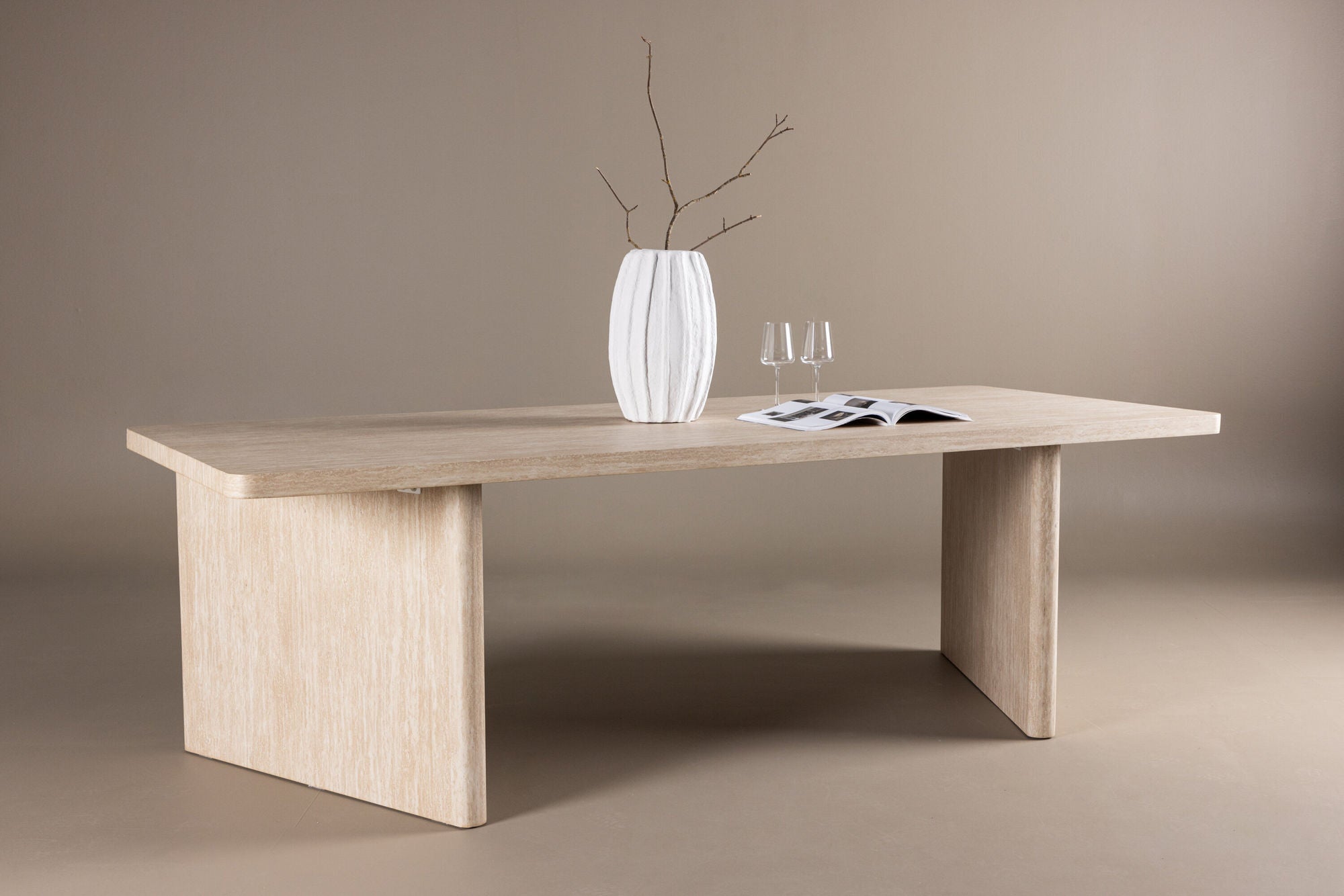Esstisch Skagen 240*100cm Rechteckig - Beige-Esstisch Rechteckig-Vind-le canapé
