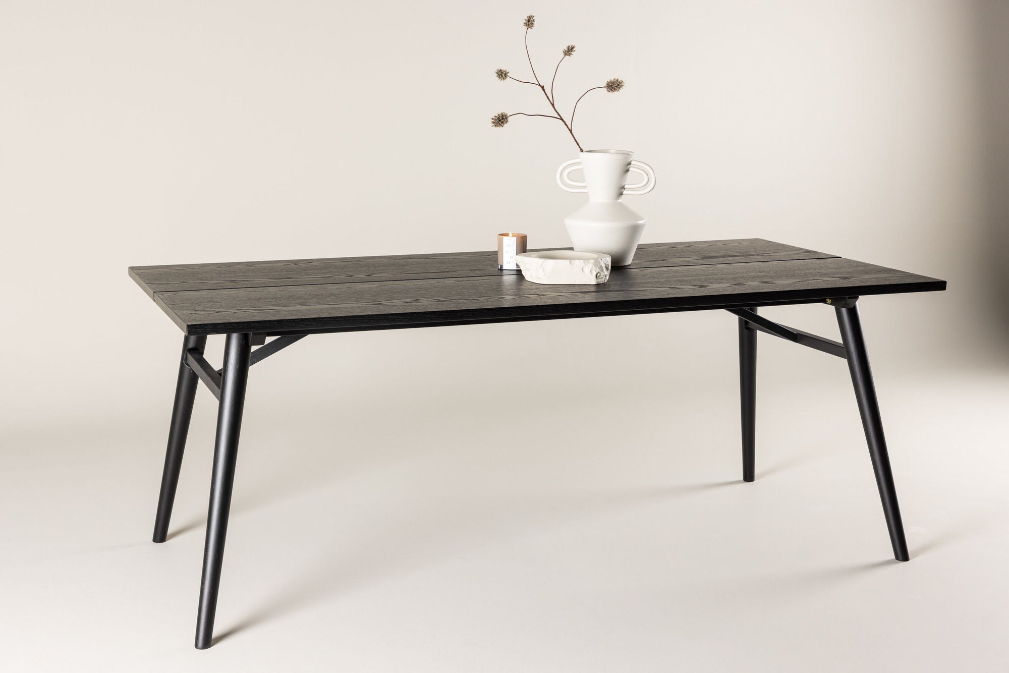 Esstisch Sleek ausziehbar 190-280cm - Schwarz-Esstische ausziehbar-Venture Home-le canapé