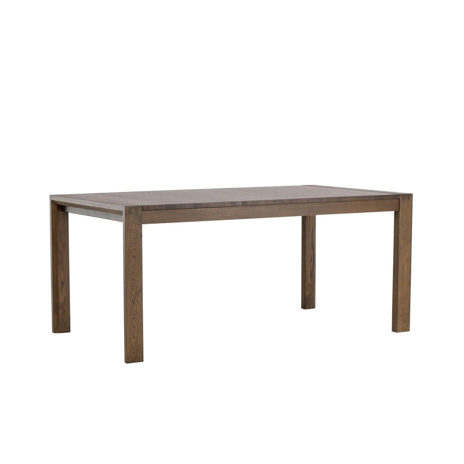 Esstisch Slider ausziehbar 170-250cm aus Eichenholz - Dunkelbraun-Esstische ausziehbar-Vind-le canapé