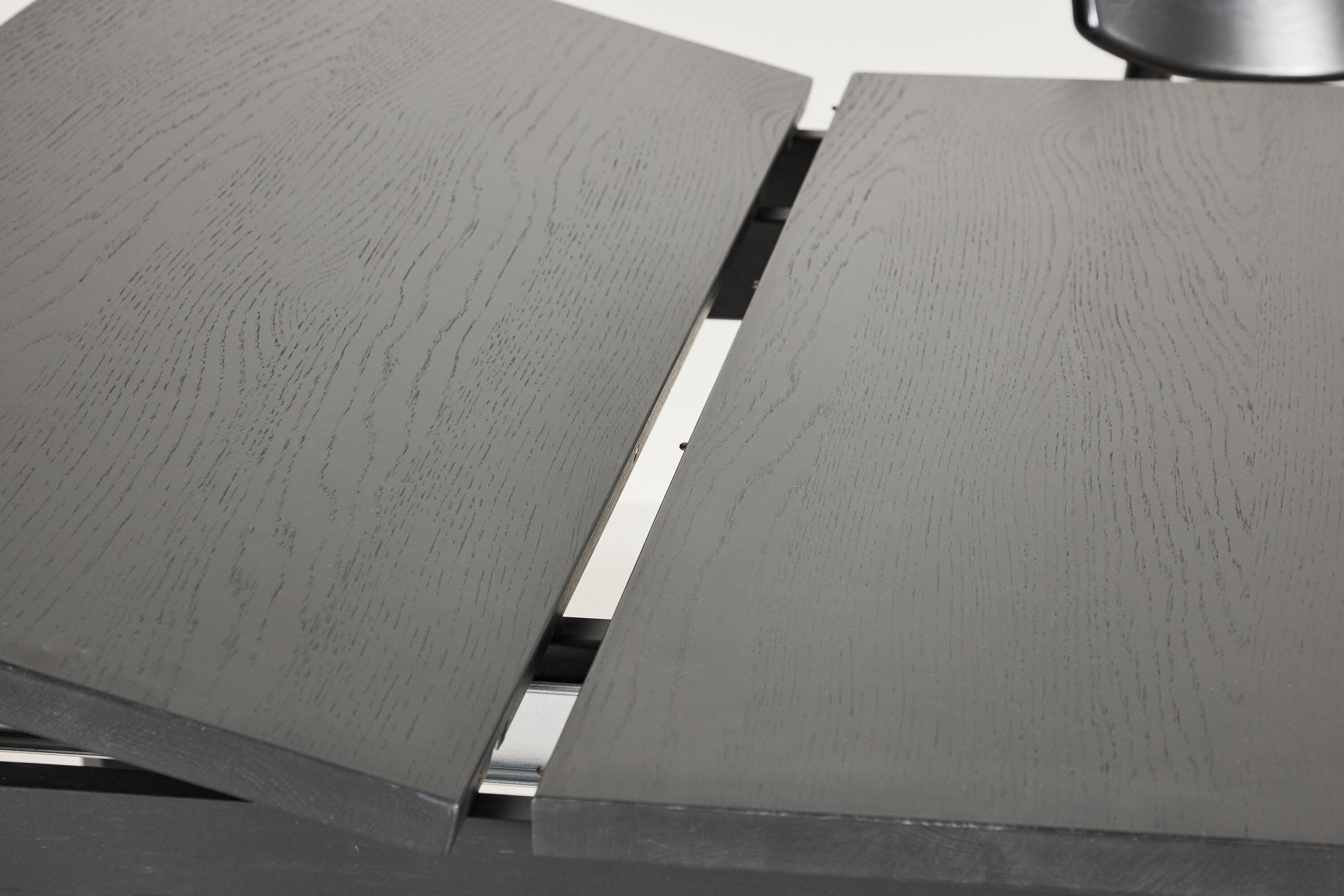 Esstisch Slider ausziehbar 170-250cm aus Eichenholz - Schwarz-Esstische ausziehbar-Vind-le canapé