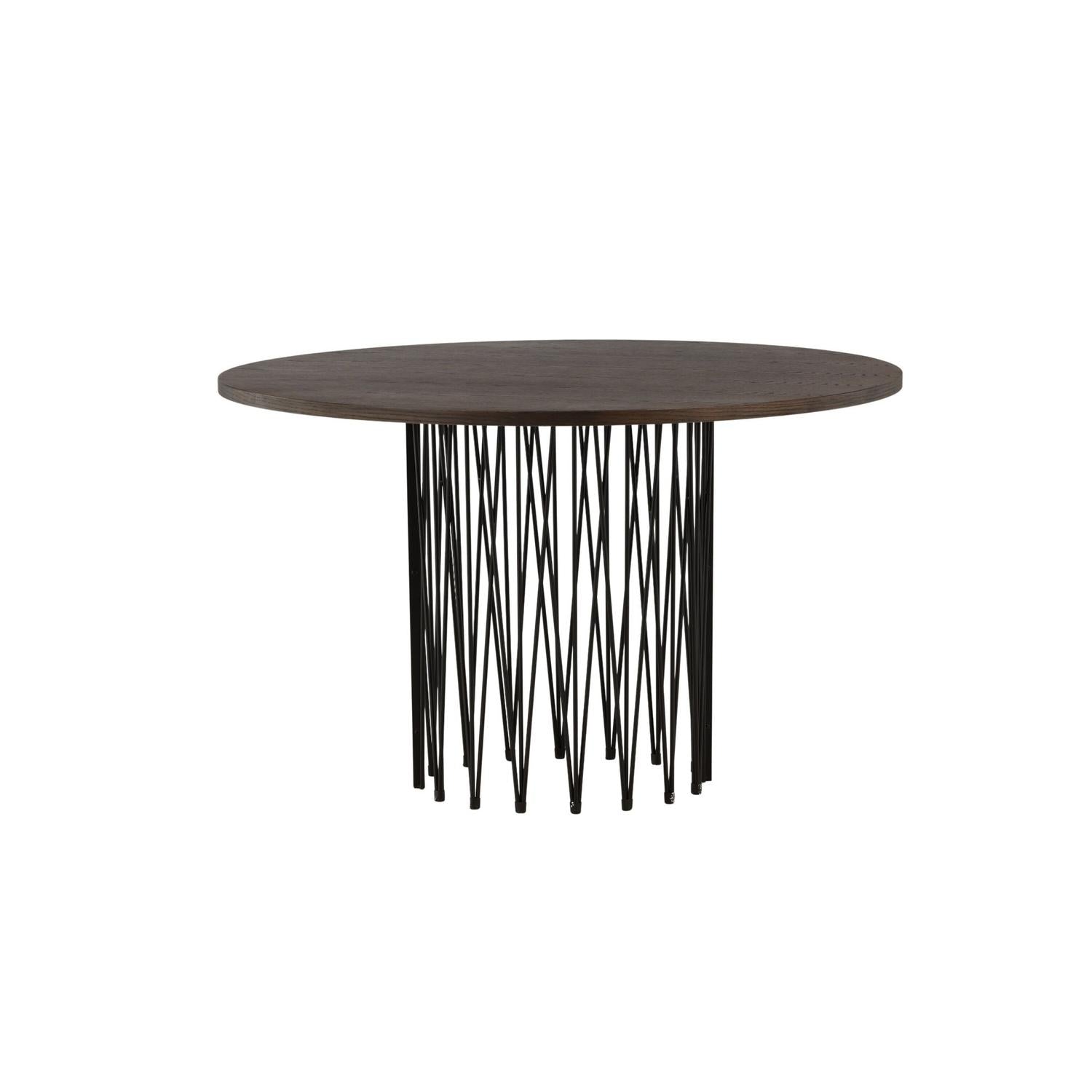 Esstisch Stone Ø120cm - Mokka-Esstisch Rund-Venture Home-le canapé