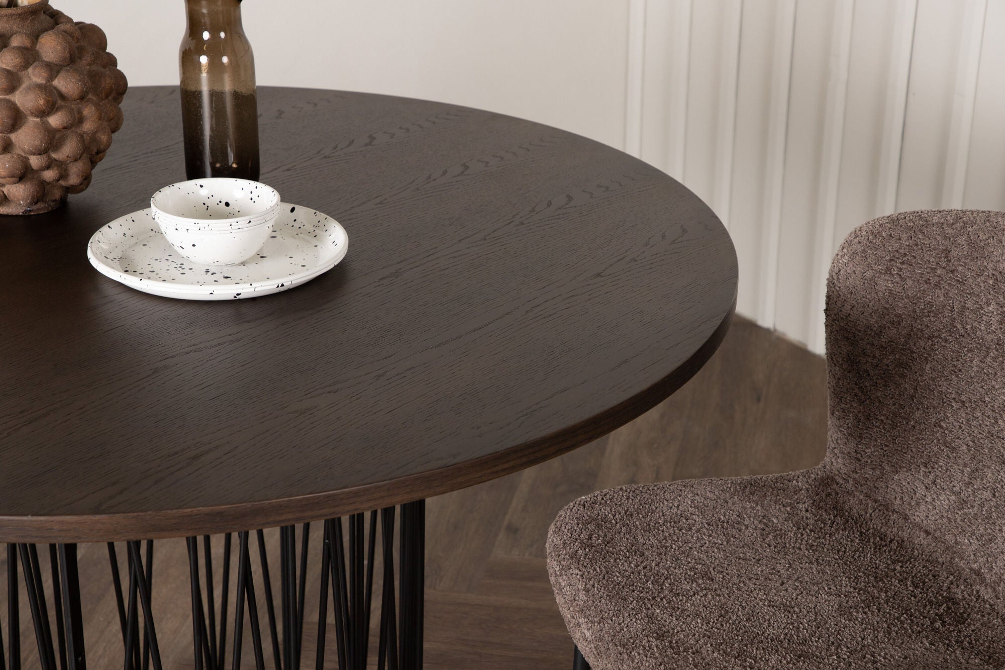 Esstisch Stone Ø120cm - Mokka-Esstische Rund-Venture Home-le canapé