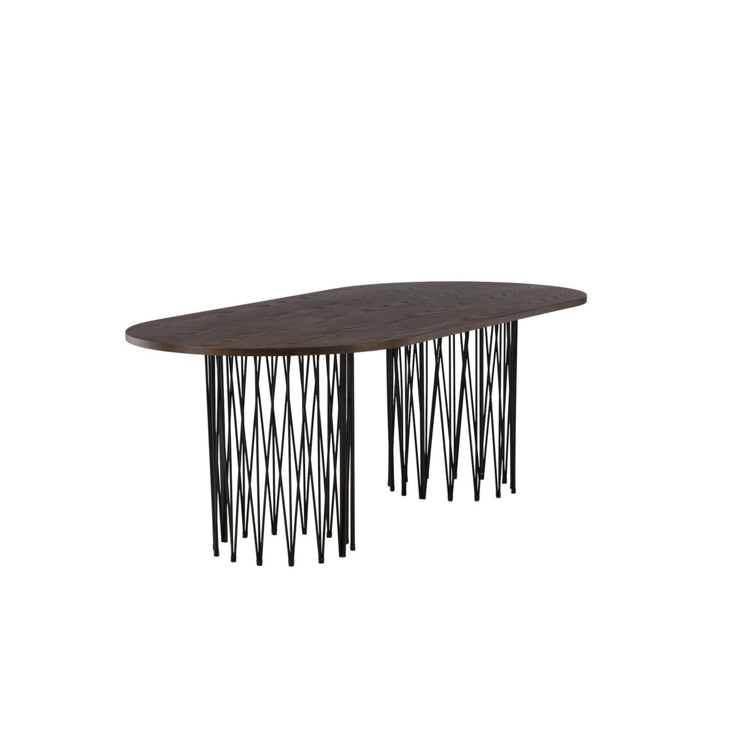 Esstisch Stone Oval 220cm - Mokka-Esstische Oval-Venture Home-le canapé
