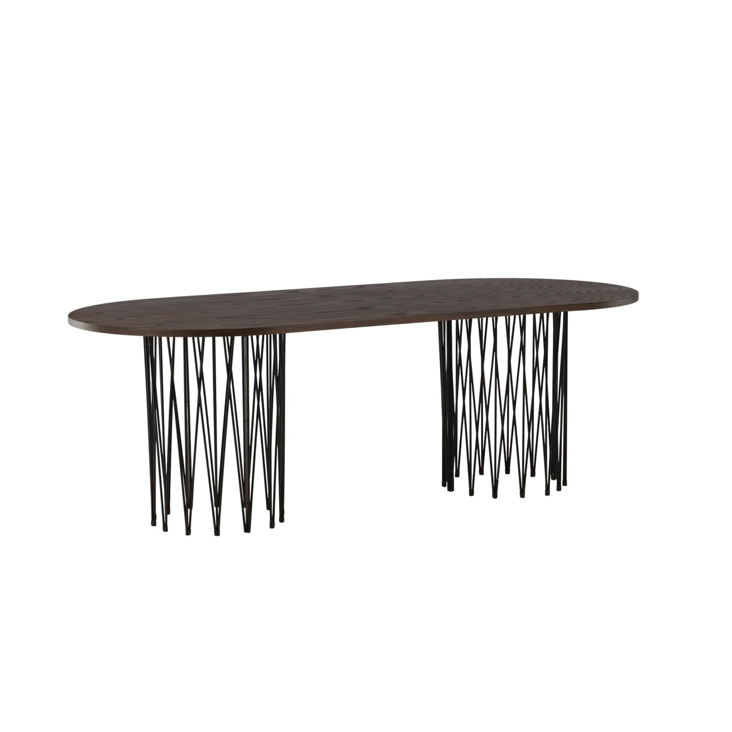 Esstisch Stone Oval 220cm - Mokka-Esstische Oval-Venture Home-le canapé