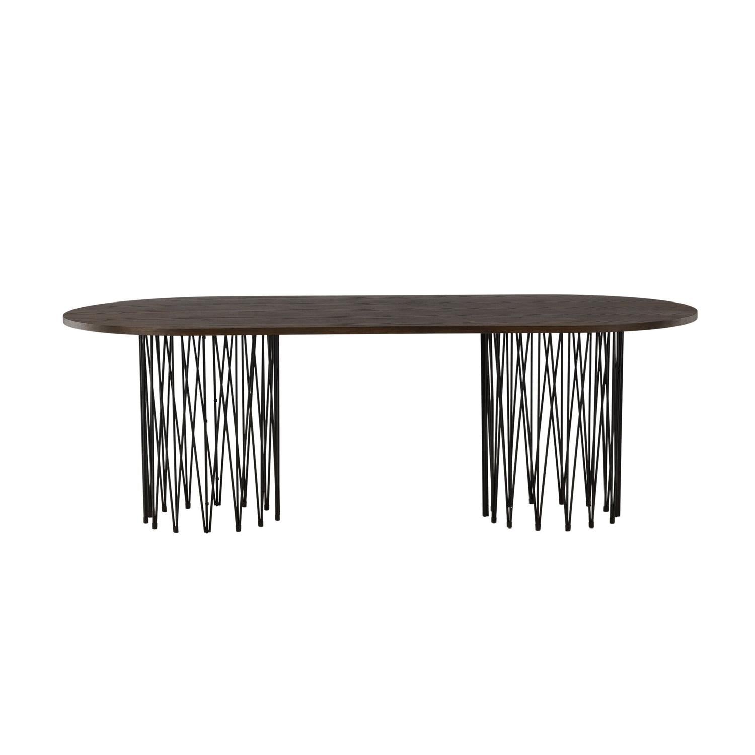 Esstisch Stone Oval 220cm - Mokka-Esstische Oval-Venture Home-le canapé