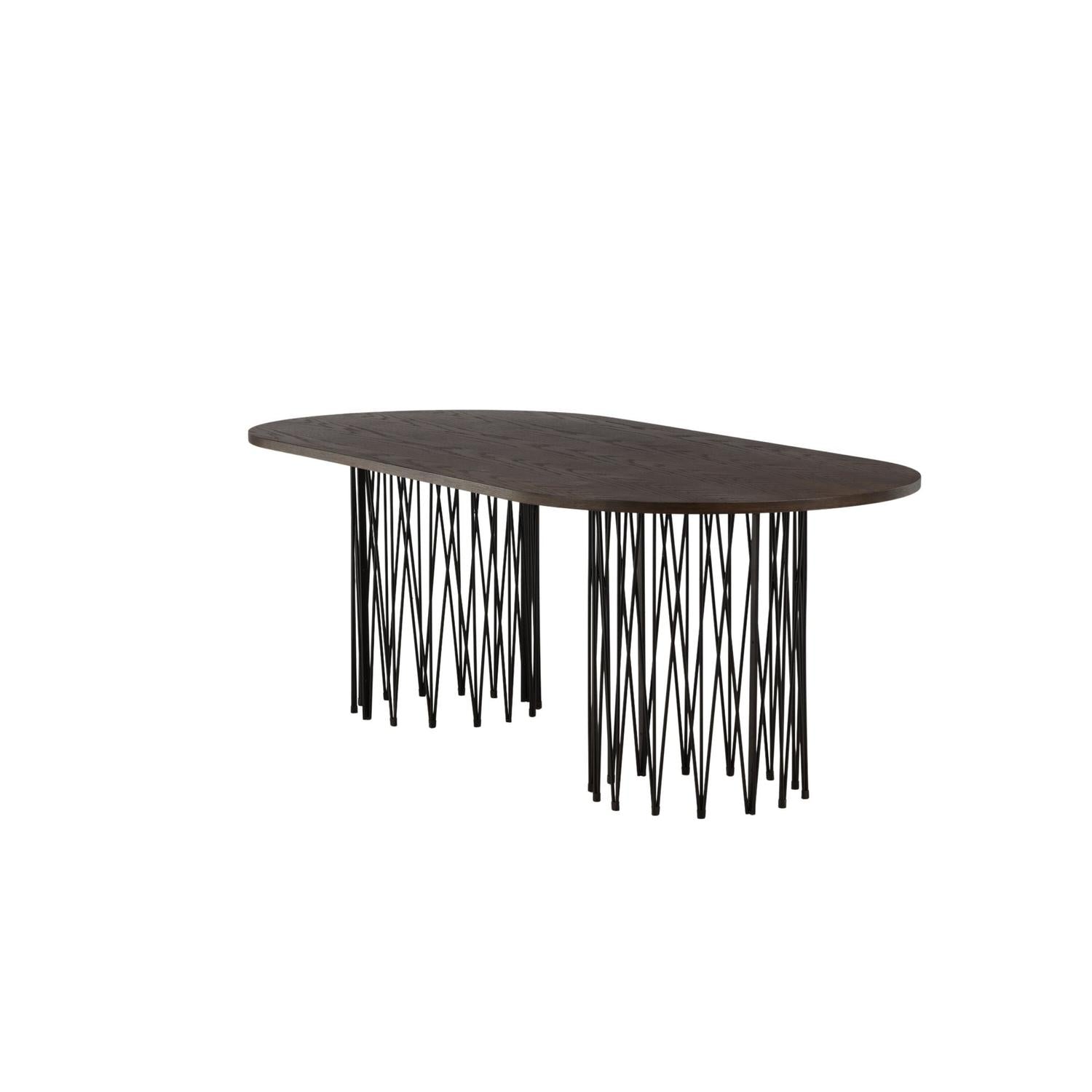 Esstisch Stone Oval 220cm - Mokka-Esstische Oval-Venture Home-le canapé