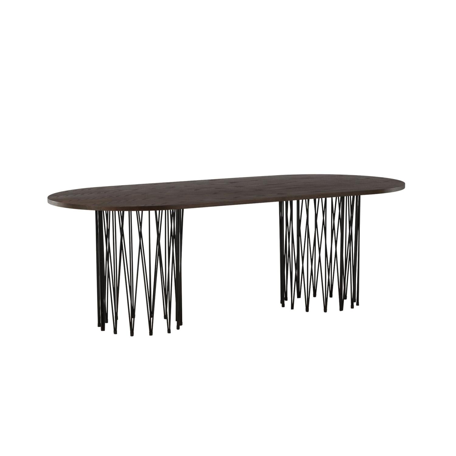 Esstisch Stone Oval 220cm - Mokka-Esstische Oval-Venture Home-le canapé