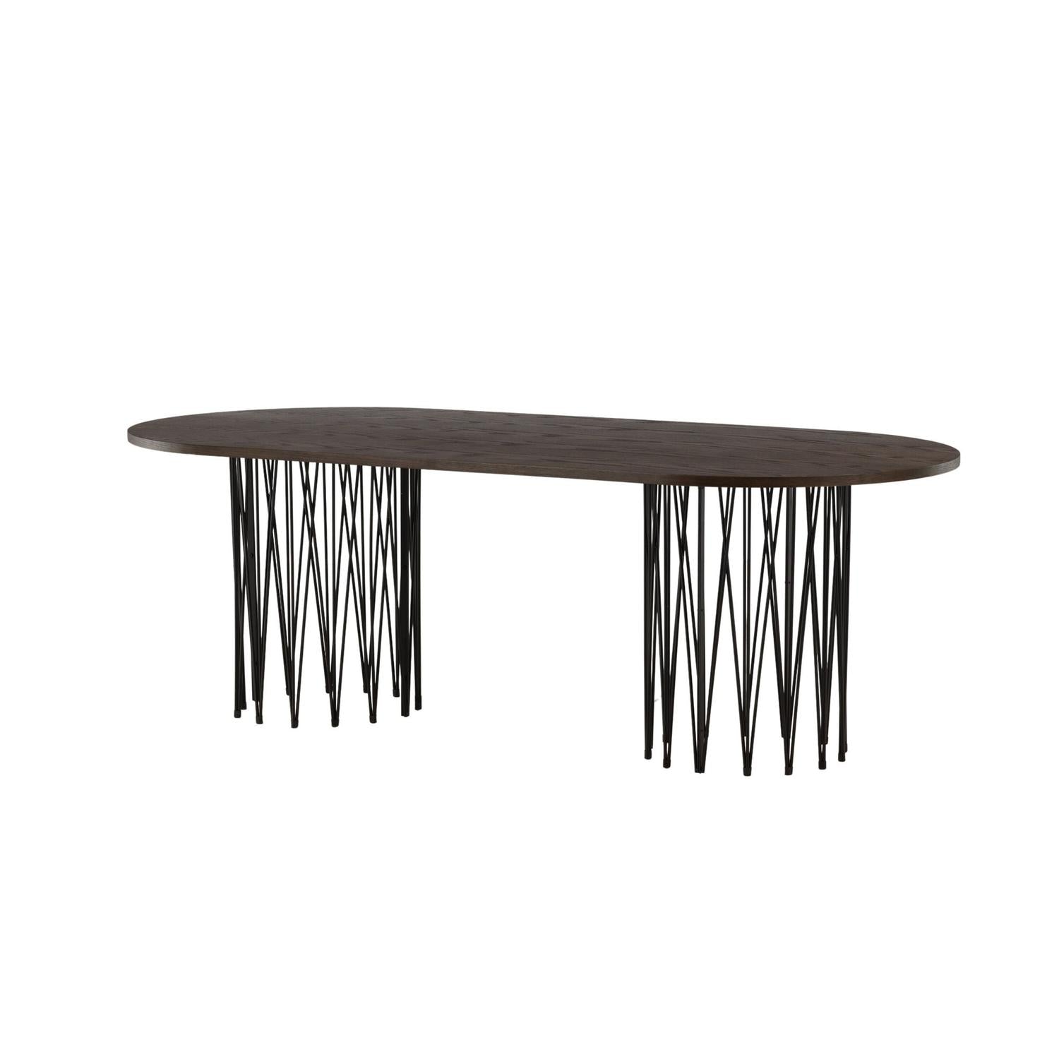 Esstisch Stone Oval 220cm - Mokka-Esstische Oval-Venture Home-le canapé