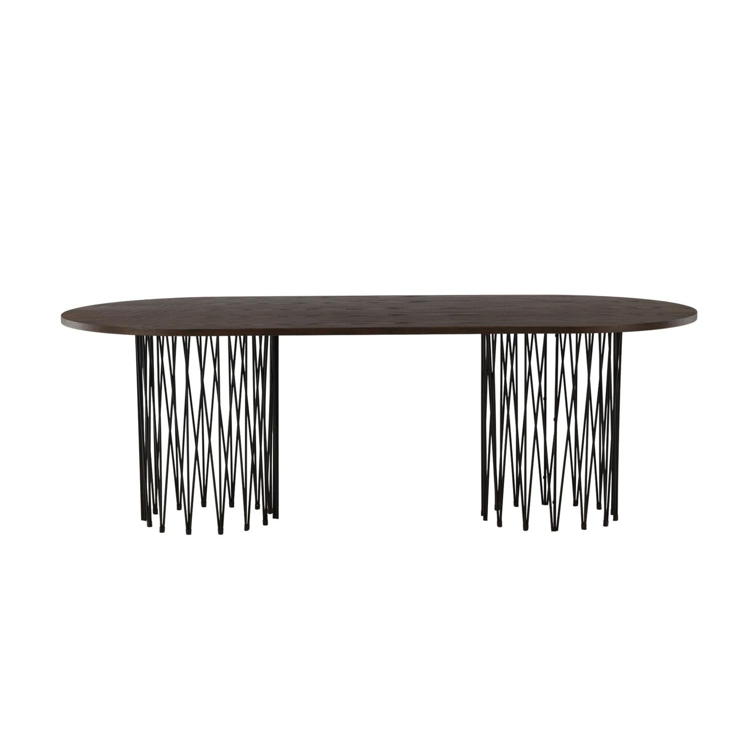 Esstisch Stone Oval 220cm - Mokka-Esstische Oval-Venture Home-le canapé