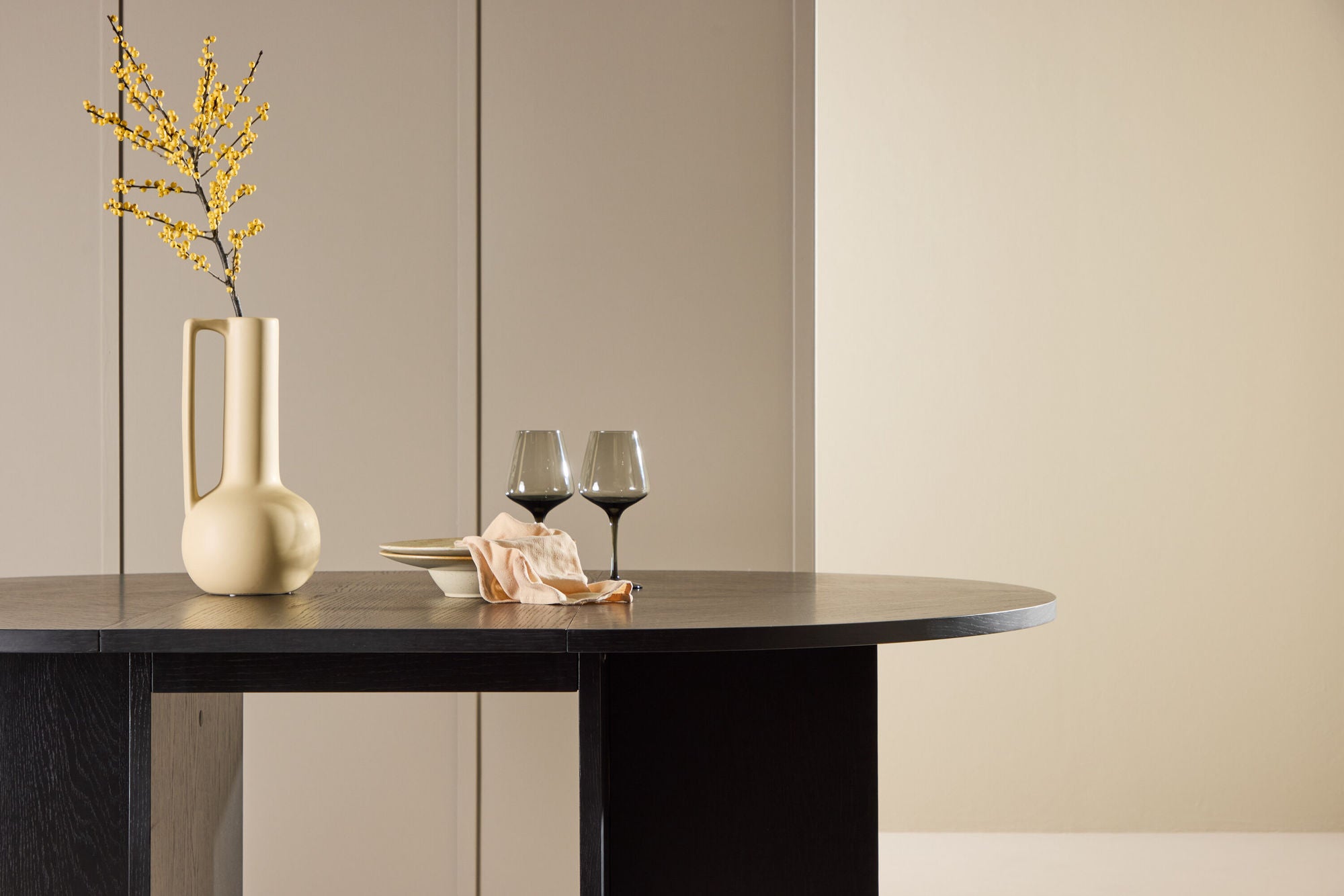 Esstisch Strada ausziehbar 120-170cm - Schwarz-Esstische ausziehbar-Venture Home-le canapé