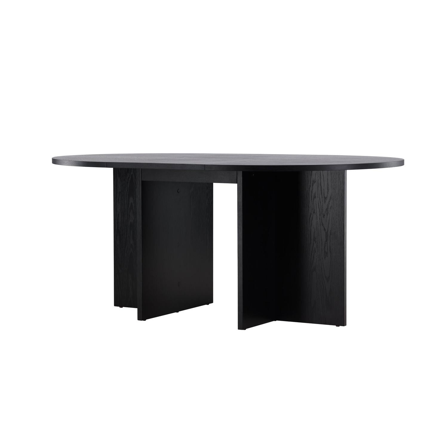 Esstisch Strada ausziehbar aus Holzwerkstoff 120-170x74 cm - Schwarz-Esstisch ausziehbar-Venture Home-le canapé