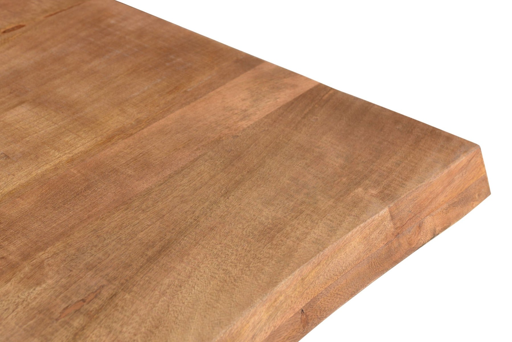 Esstisch Sturdy 160*90cm Tree Top mit Baumkante aus Mangoholz - Braun-Esstische Rechteckig-Livingfurn-le canapé