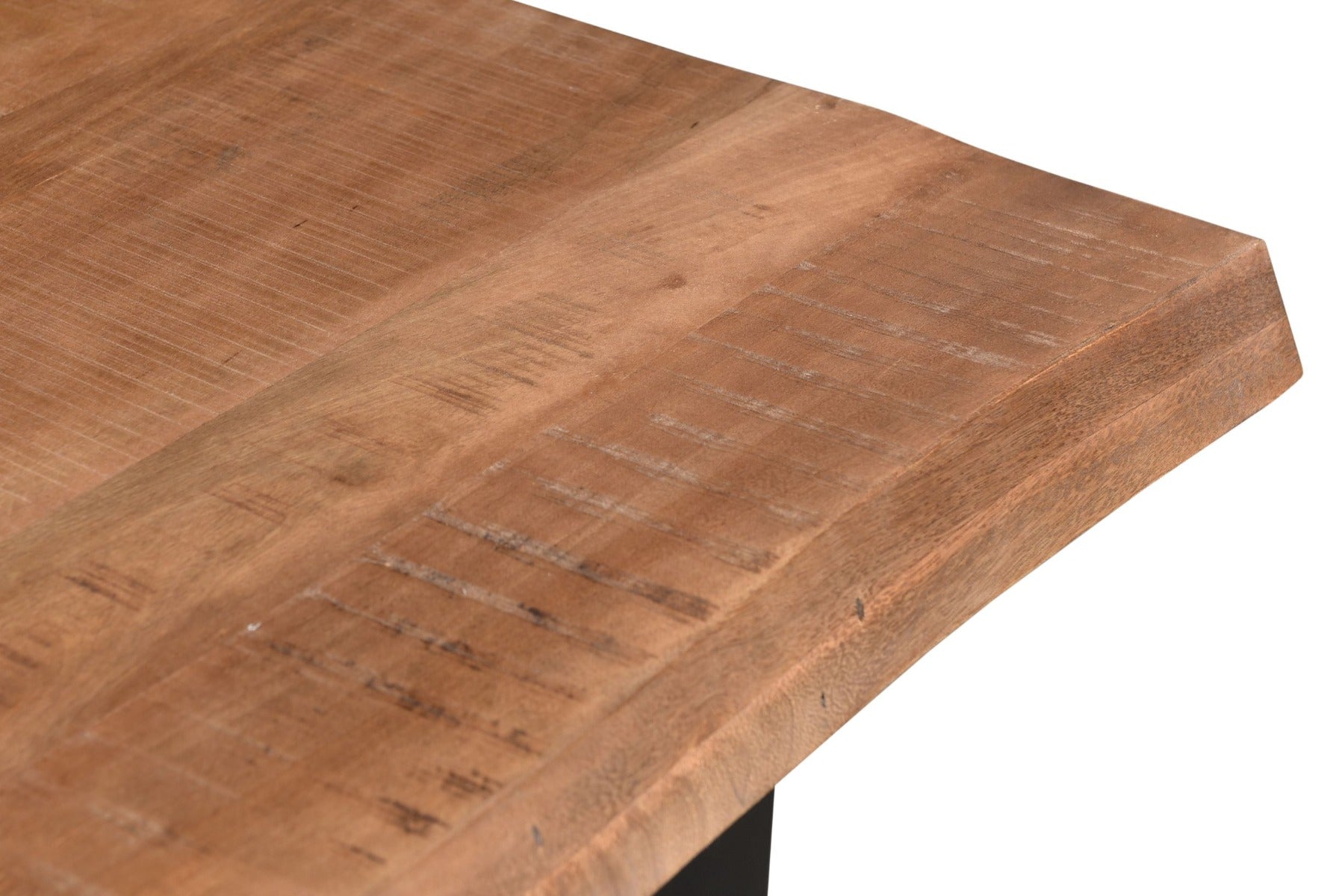 Esstisch Sturdy 180*90cm Tree Top mit Baumkante aus Mangoholz - Braun-Esstisch Rechteckig-Livingfurn-le canapé