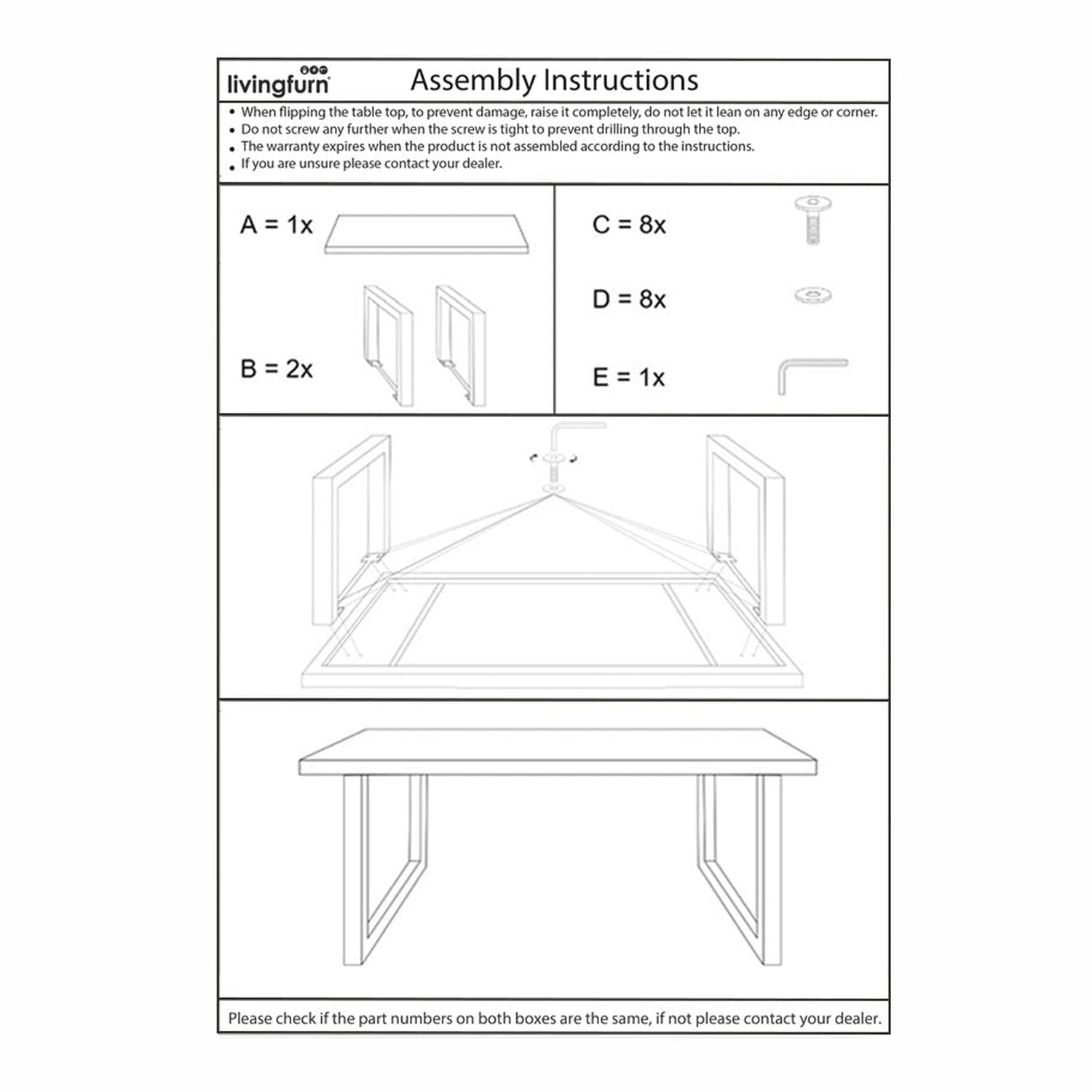 Esstisch Sturdy 200*100cm aus Mangoholz - Braun-Esstisch Rechteckig-Livingfurn-le canapé
