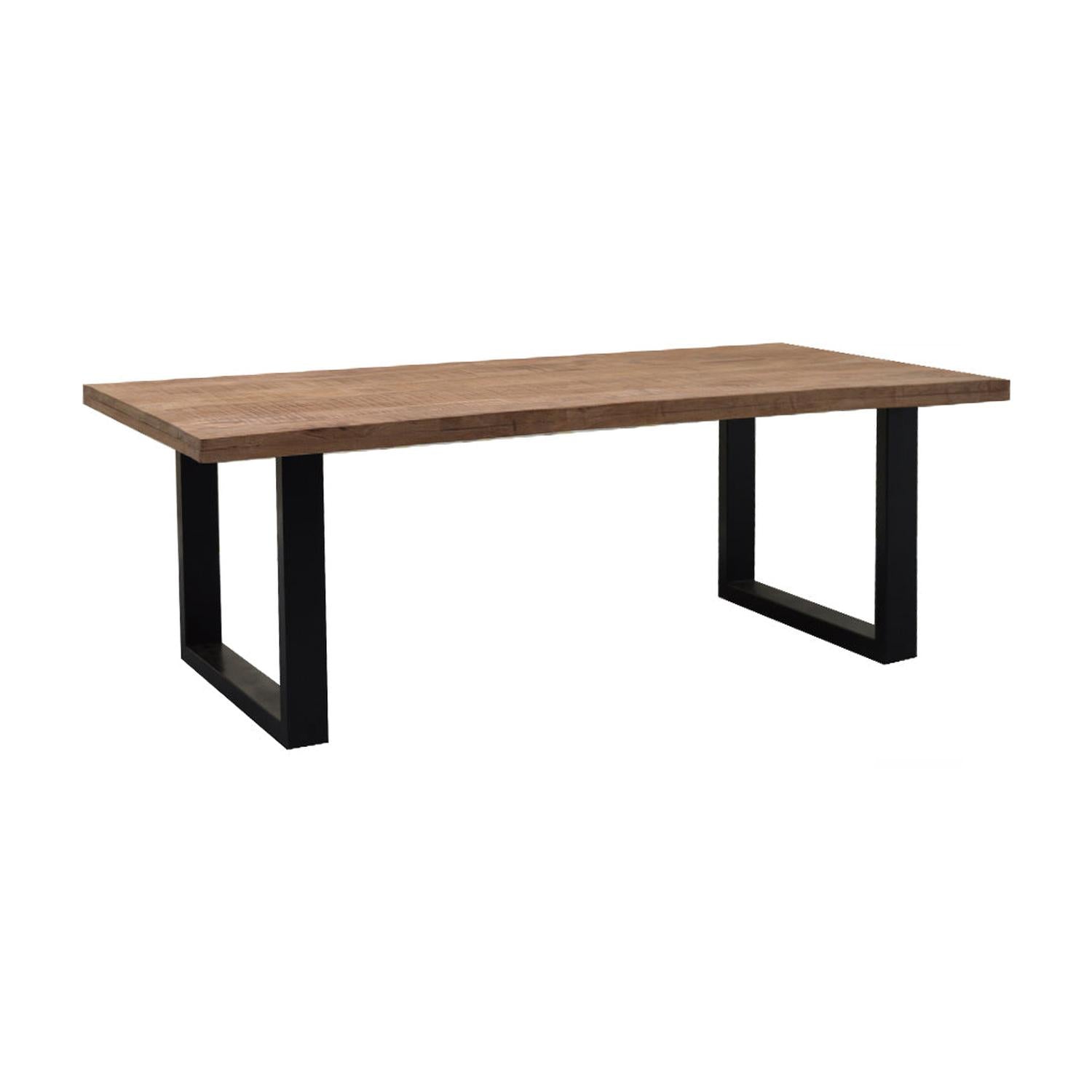 Esstisch Sturdy 200*100cm aus Mangoholz - Braun-Esstisch Rechteckig-Livingfurn-le canapé