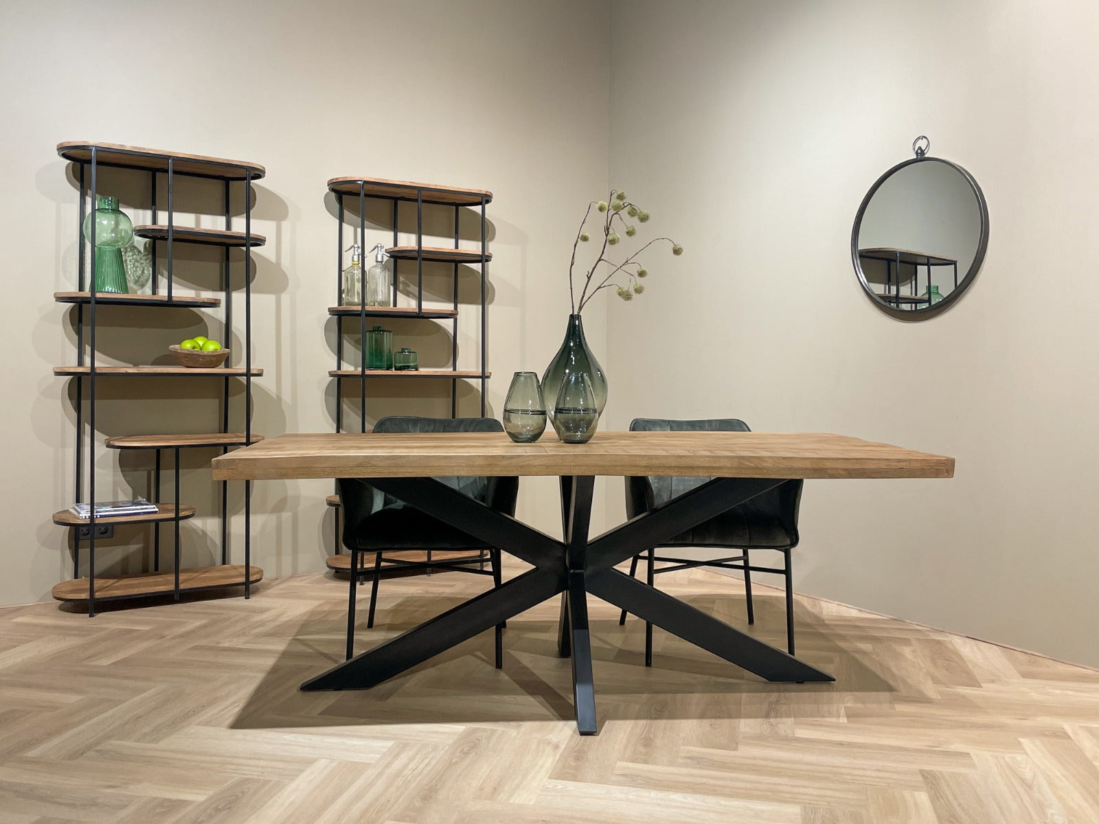 Esstisch Sturdy aus Mangoholz 220*100cm - Hellbraun-Esstisch Rechteckig-Livingfurn-le canapé