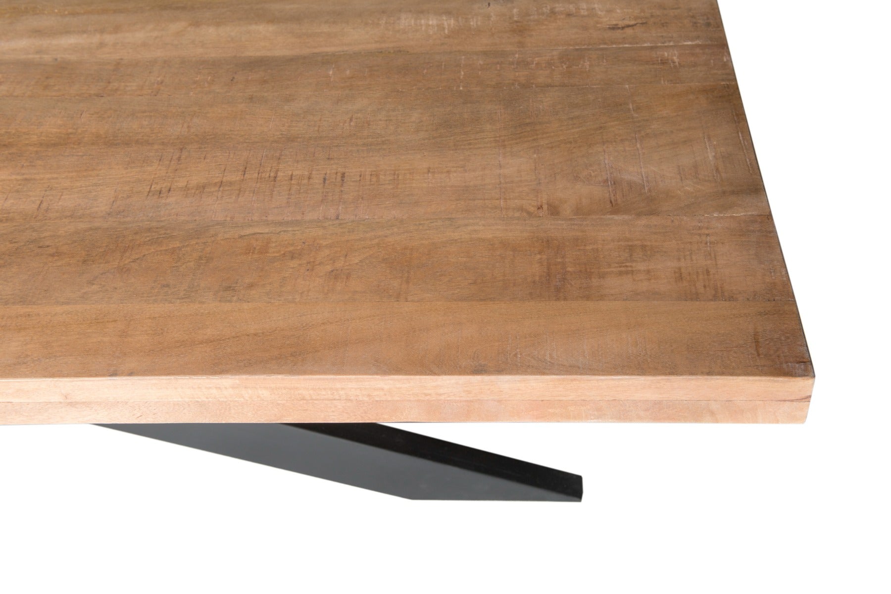 Esstisch Sturdy aus Mangoholz 220*100cm - Hellbraun-Esstisch Rechteckig-Livingfurn-le canapé