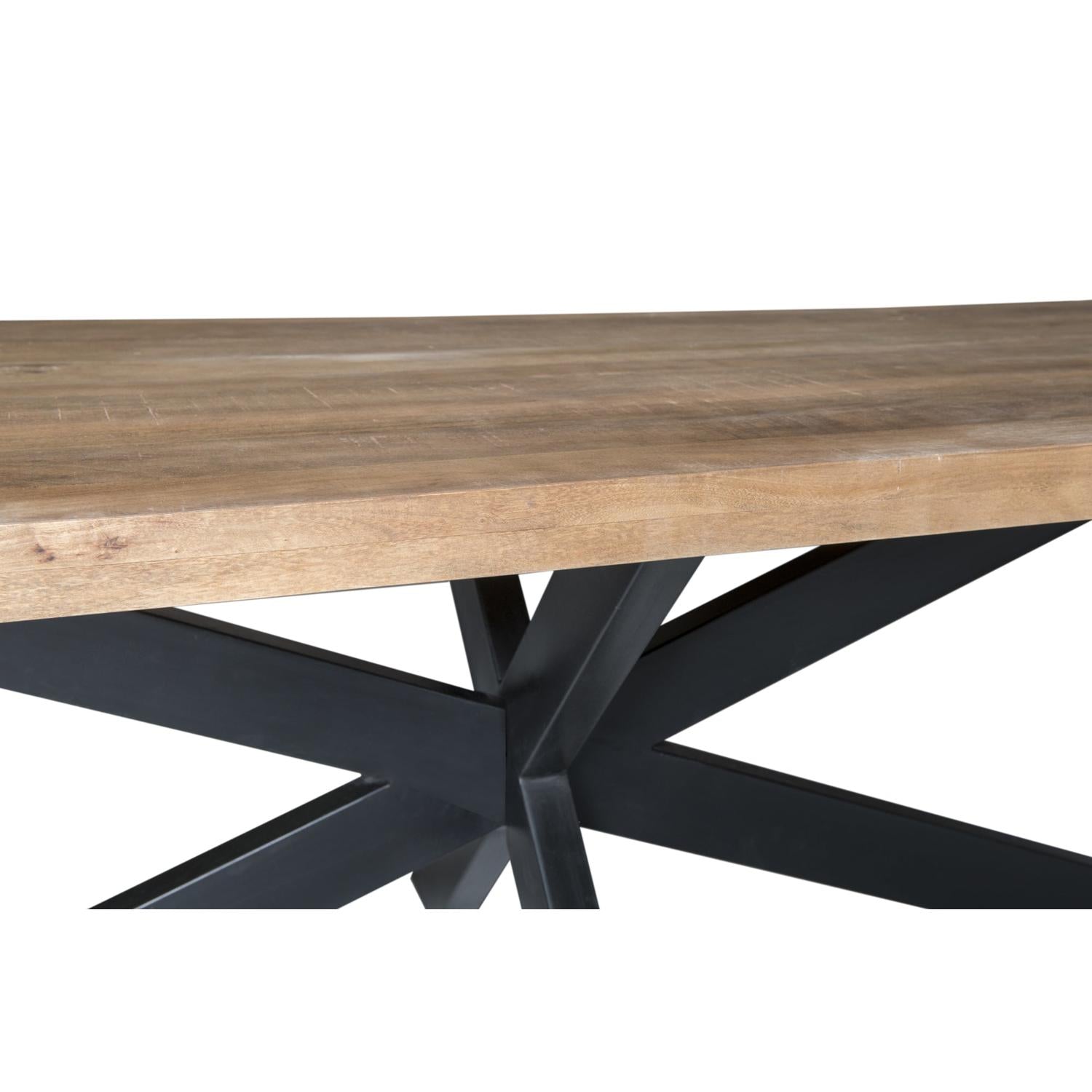 Esstisch Sturdy aus Mangoholz 240*100cm - Hellbraun-Esstisch Rechteckig-Livingfurn-le canapé